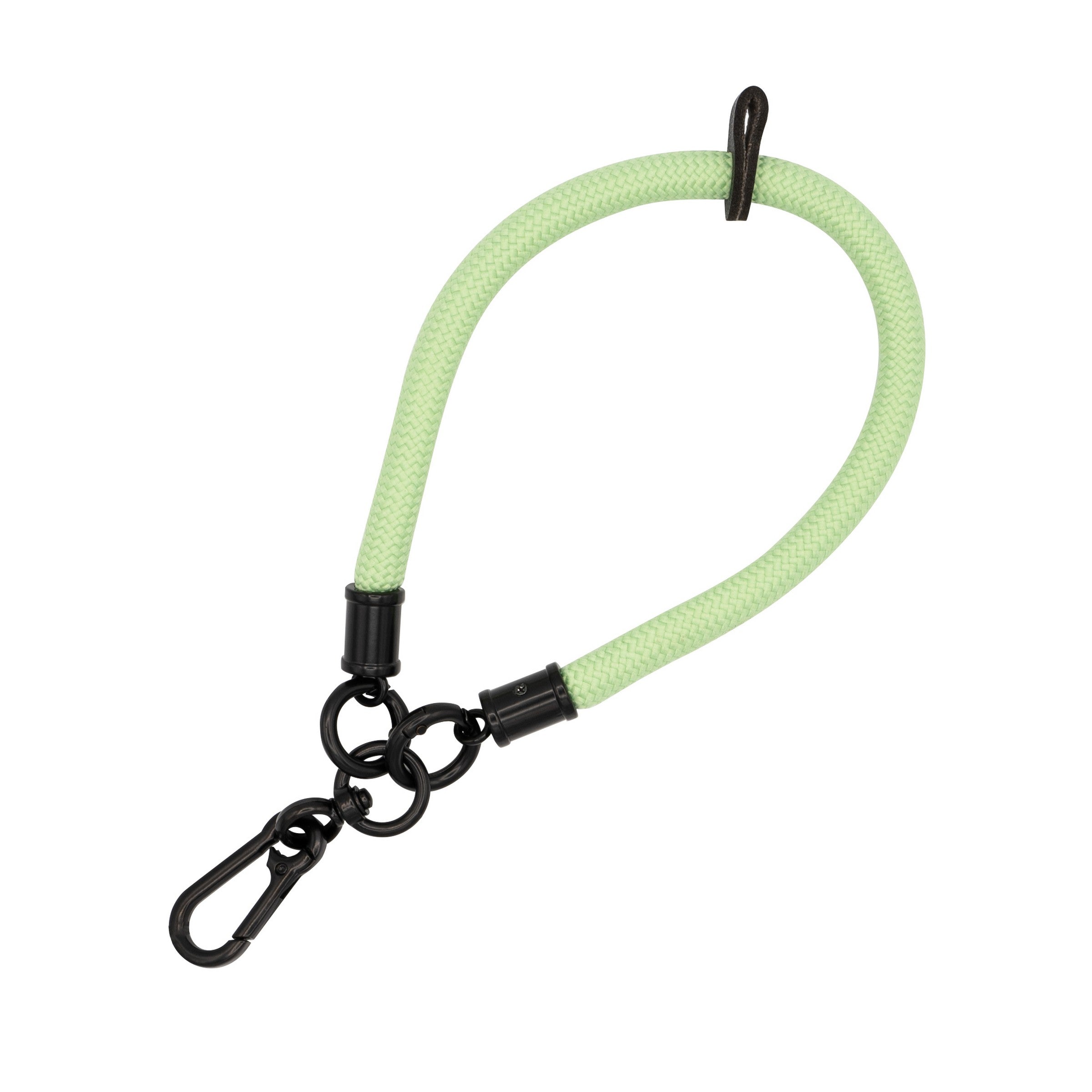 Wrist Phone Lanyard - Short Bungee Style #7 Light Green 20.5cm