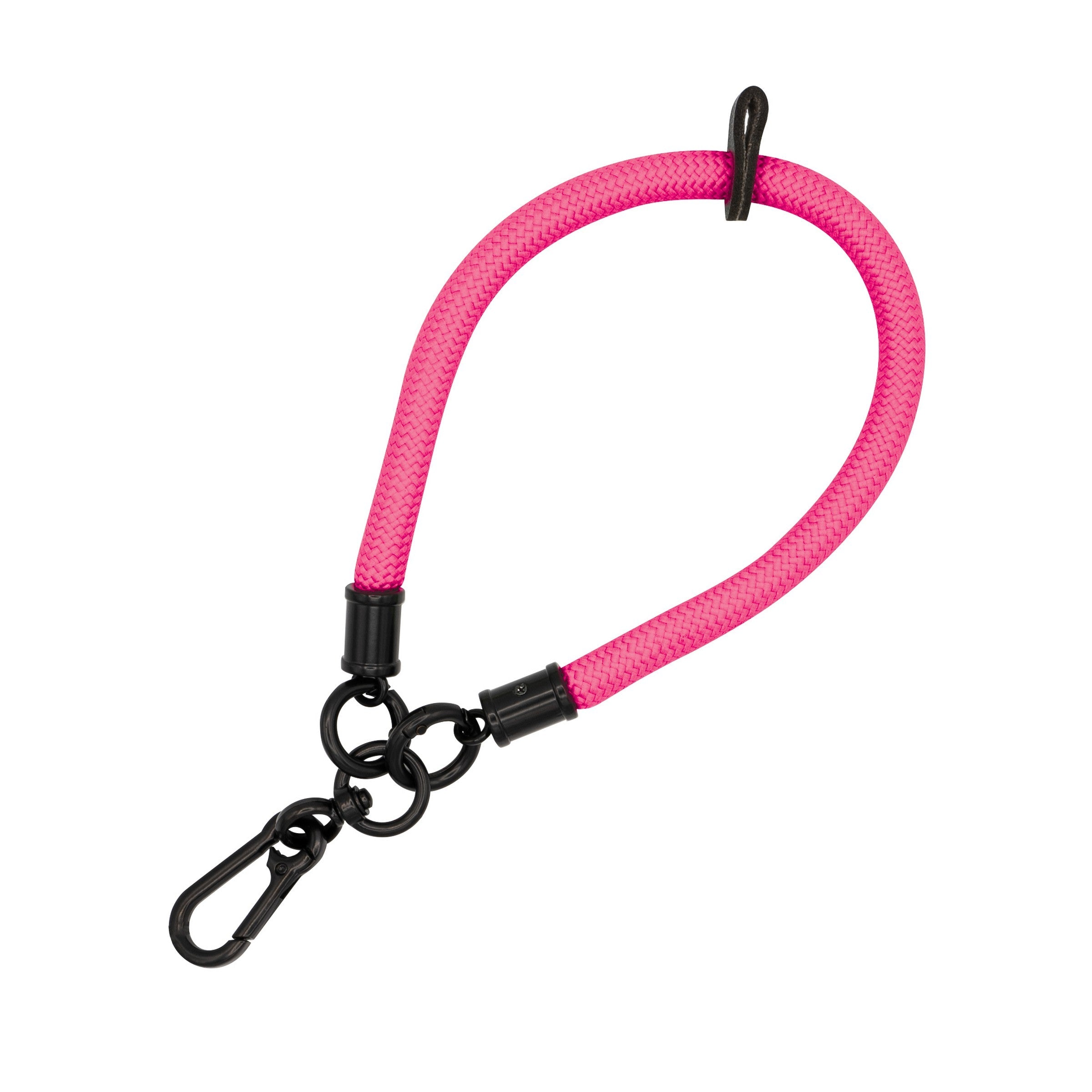 Wrist Phone Lanyard - Short Bungee Style #12 Hot Pink 20.5cm