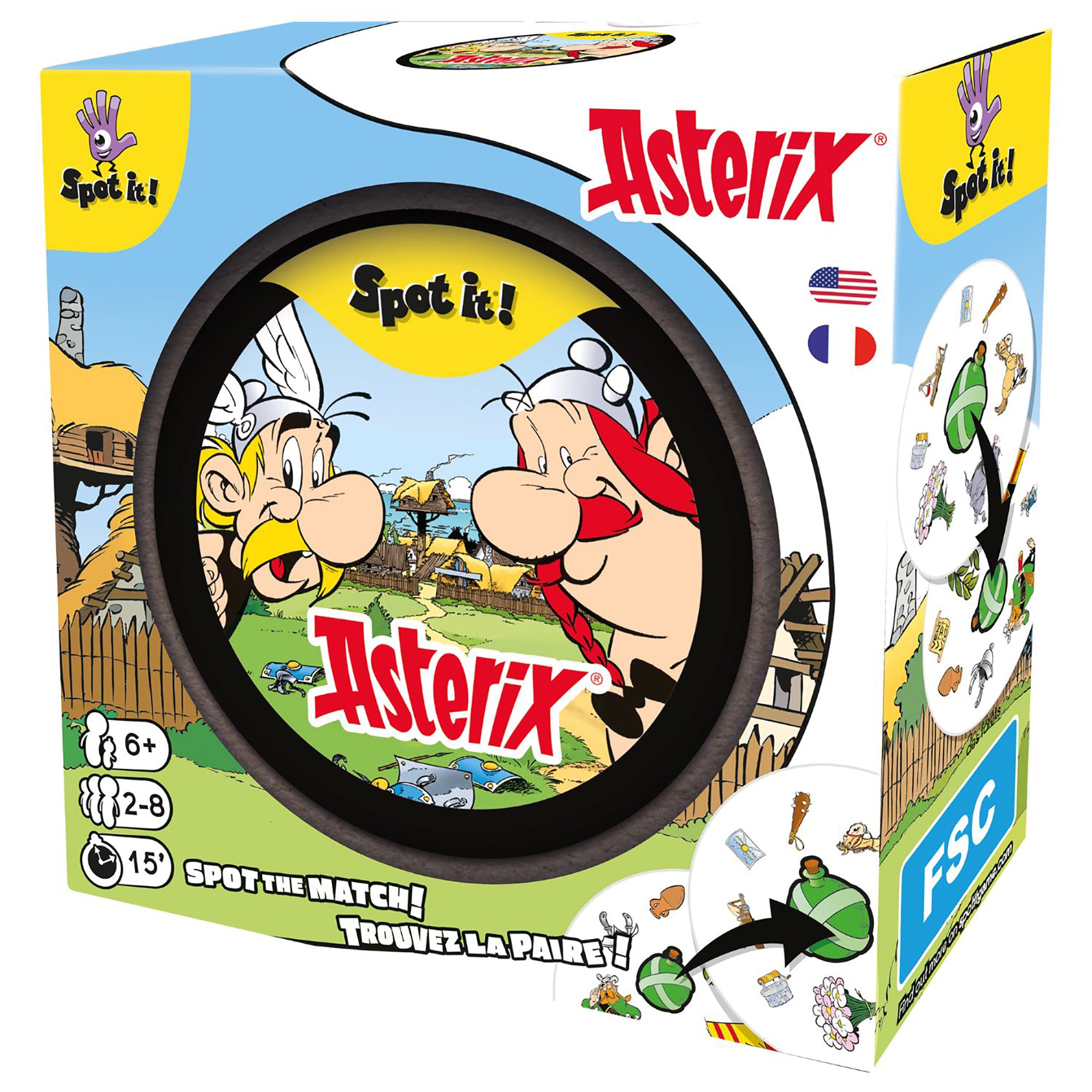 Dobble Game Spot it!  Astérix - Multilingual 6+