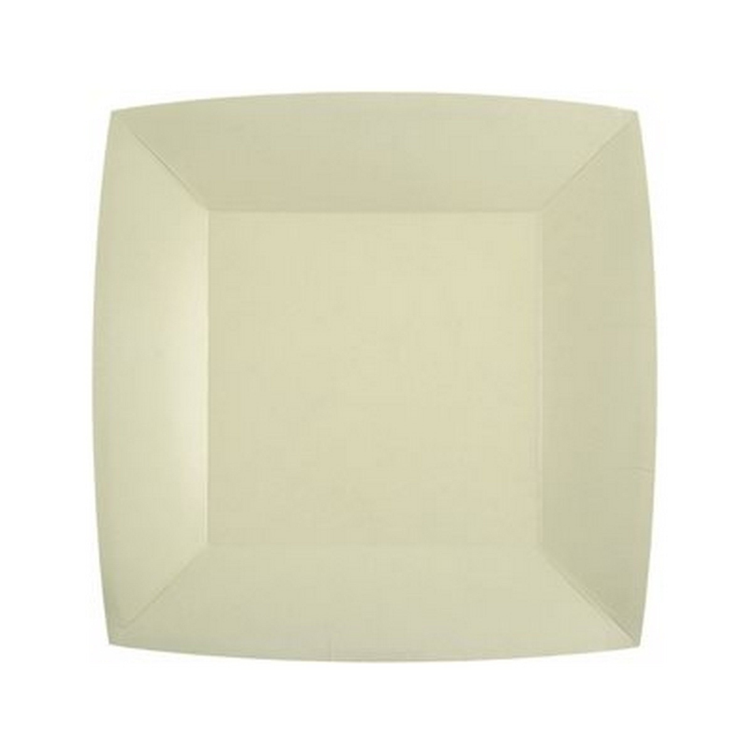 Rainbow Collection 10 Square Sand Plates - Natural Fibers - Biodegradable 7.3x7.3in