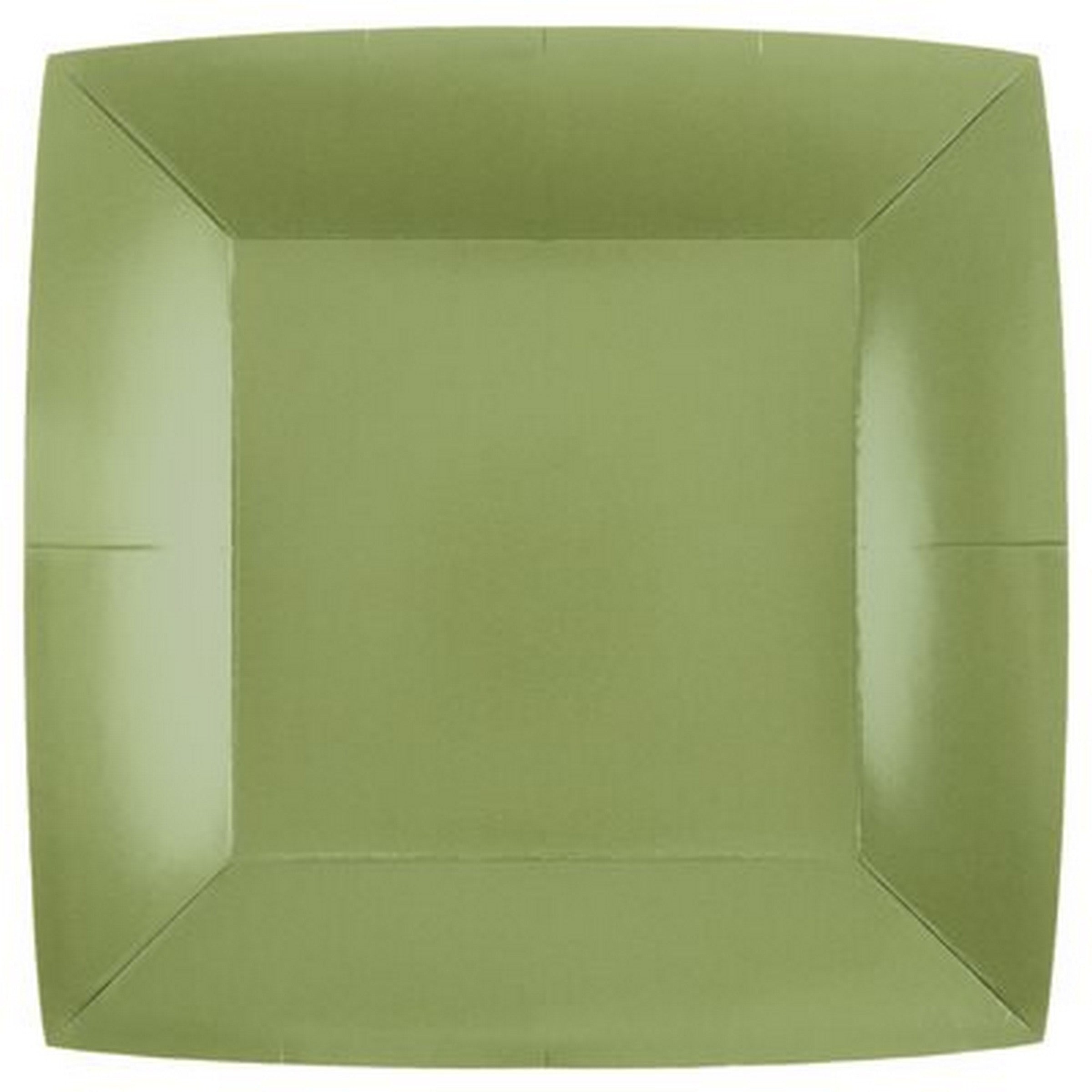 Rainbow Collection 10 Square Sage Plates - Natural Fibers - Biodegradable 9.4x9.4in