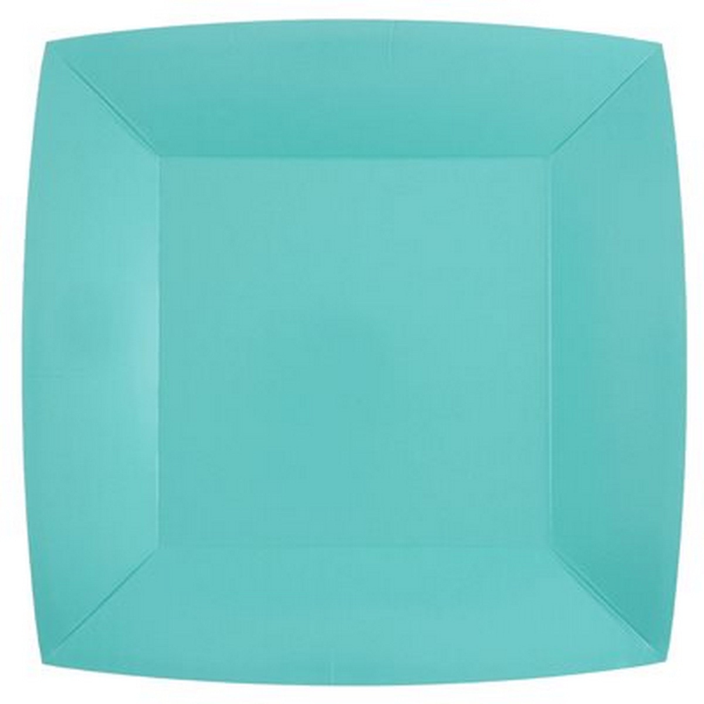 Rainbow Collection 10 Square Sky Plates - Natural Fibers - Biodegradable 9.4x9.4in