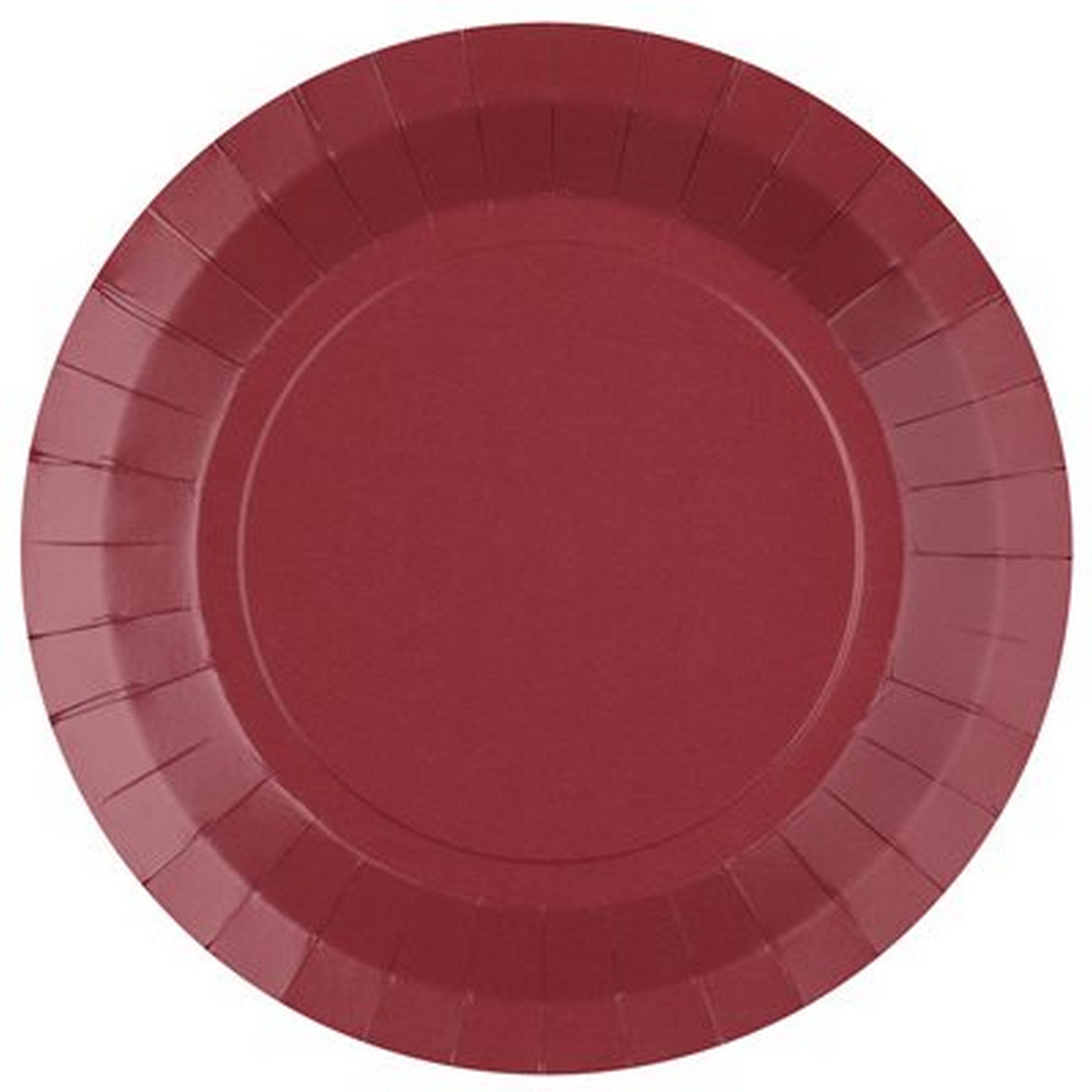 Rainbow Collection 10 Round Bordeaux Plates - Natural Fibers - Biodegradable 9in 