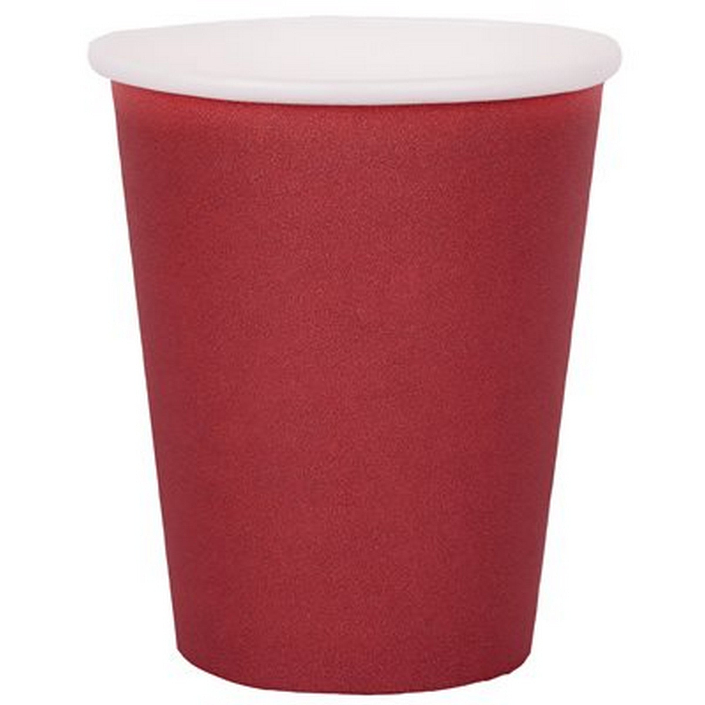Rainbow Collection 10 Bordeaux Paper Cups 8.5oz
