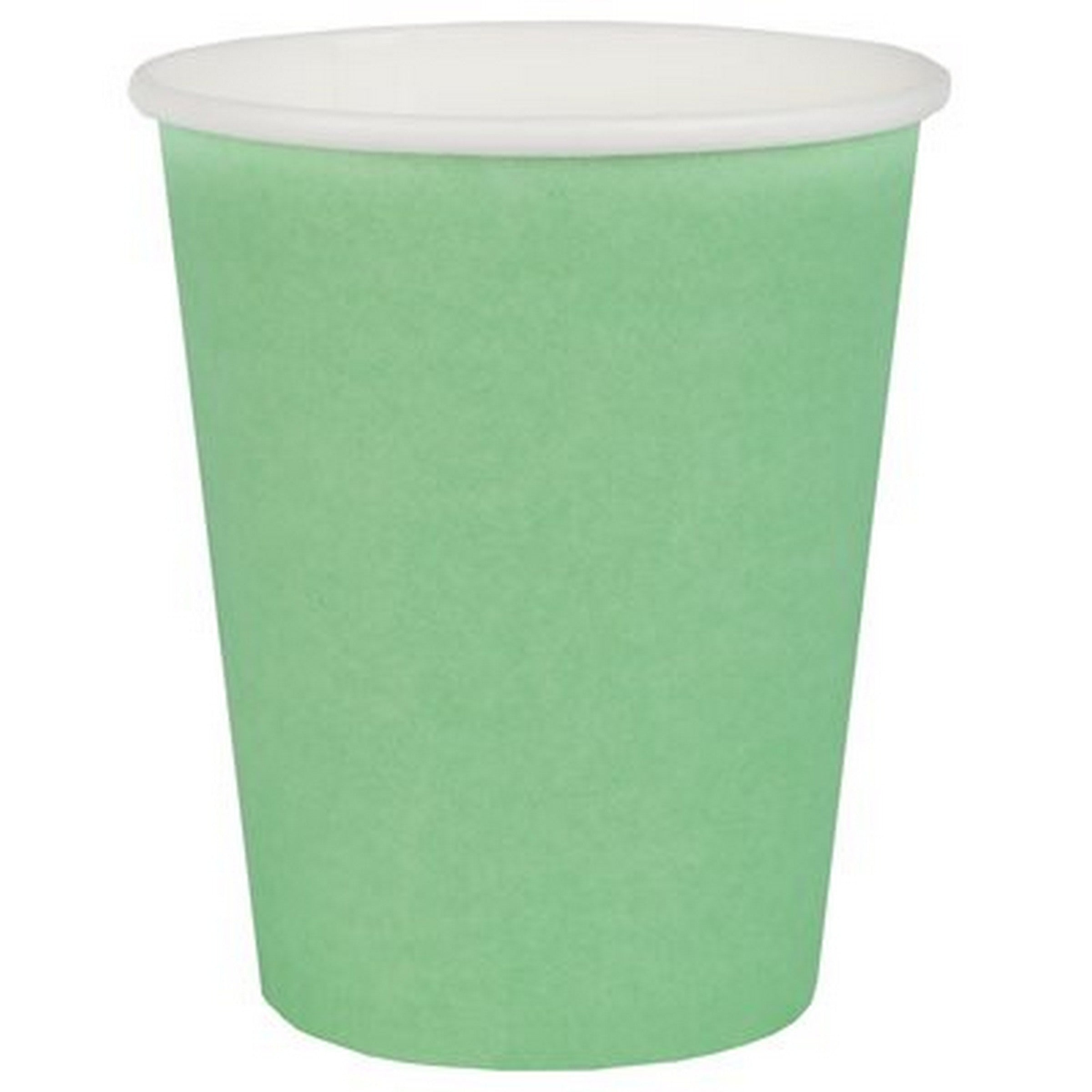 Rainbow Collection 10 Mint Paper Cups 8.5oz