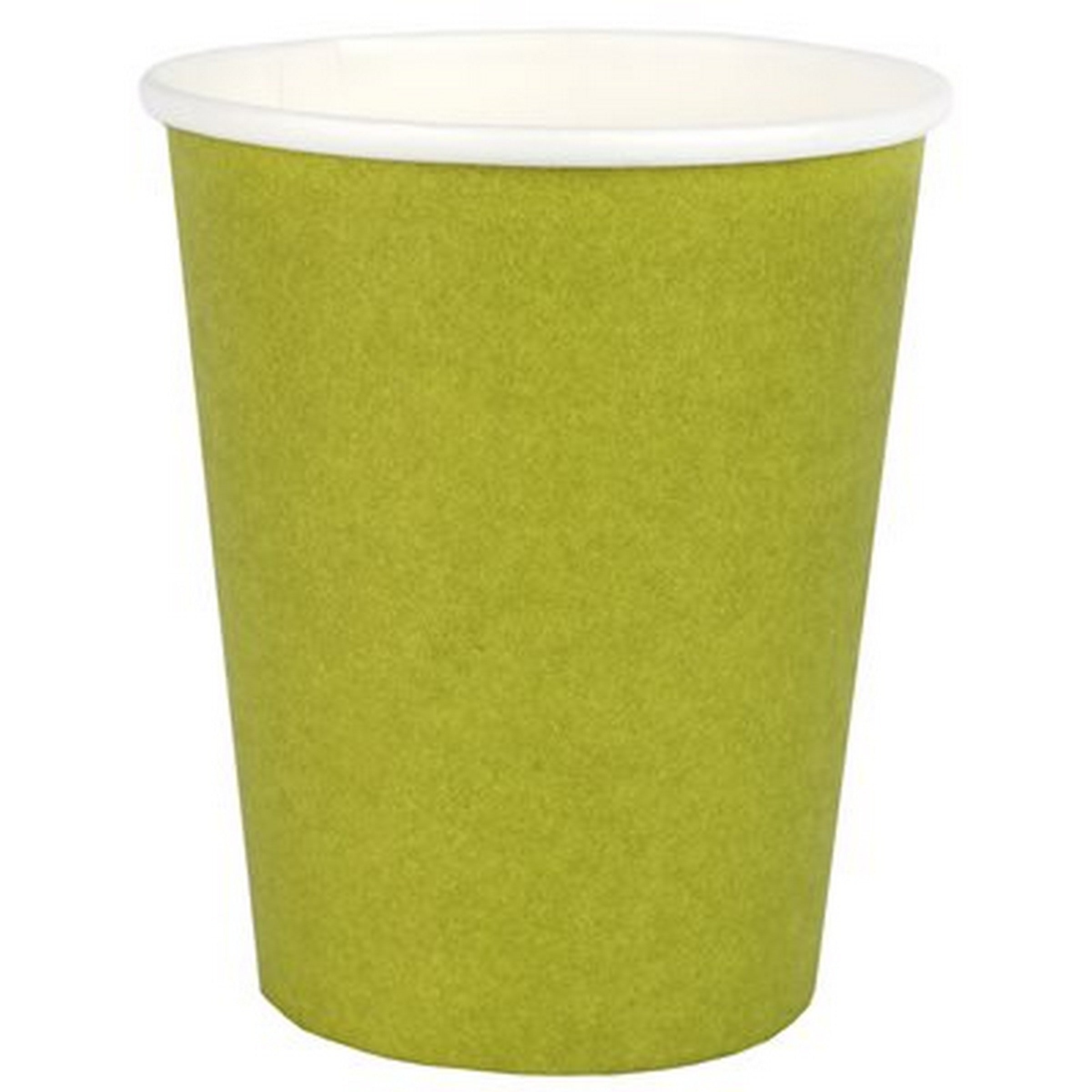 Rainbow Collection 10 Kiwi Paper Cups 8.5oz
