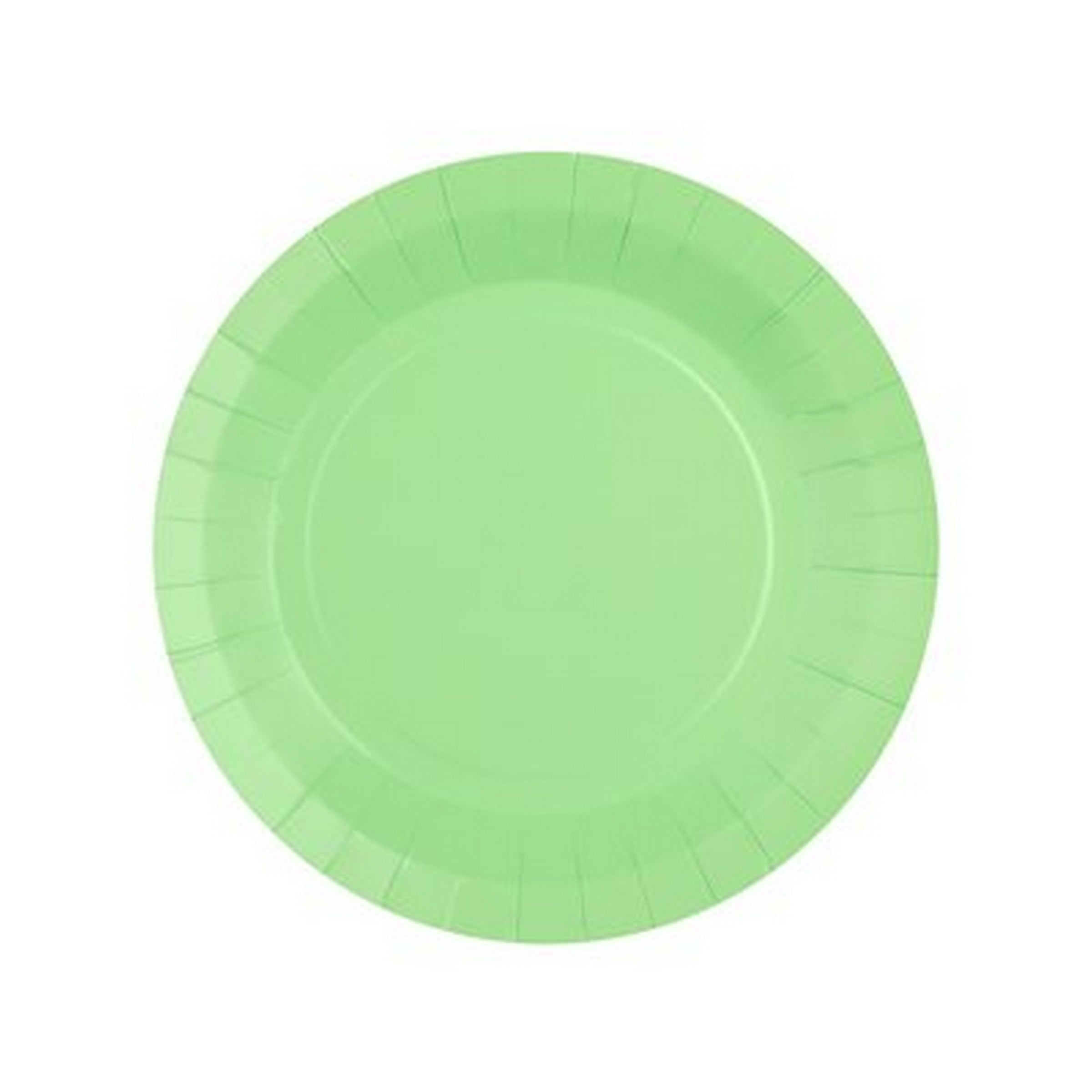 Rainbow Collection 10 Round Mint Plates - Natural Fibers - Biodegradable 7in