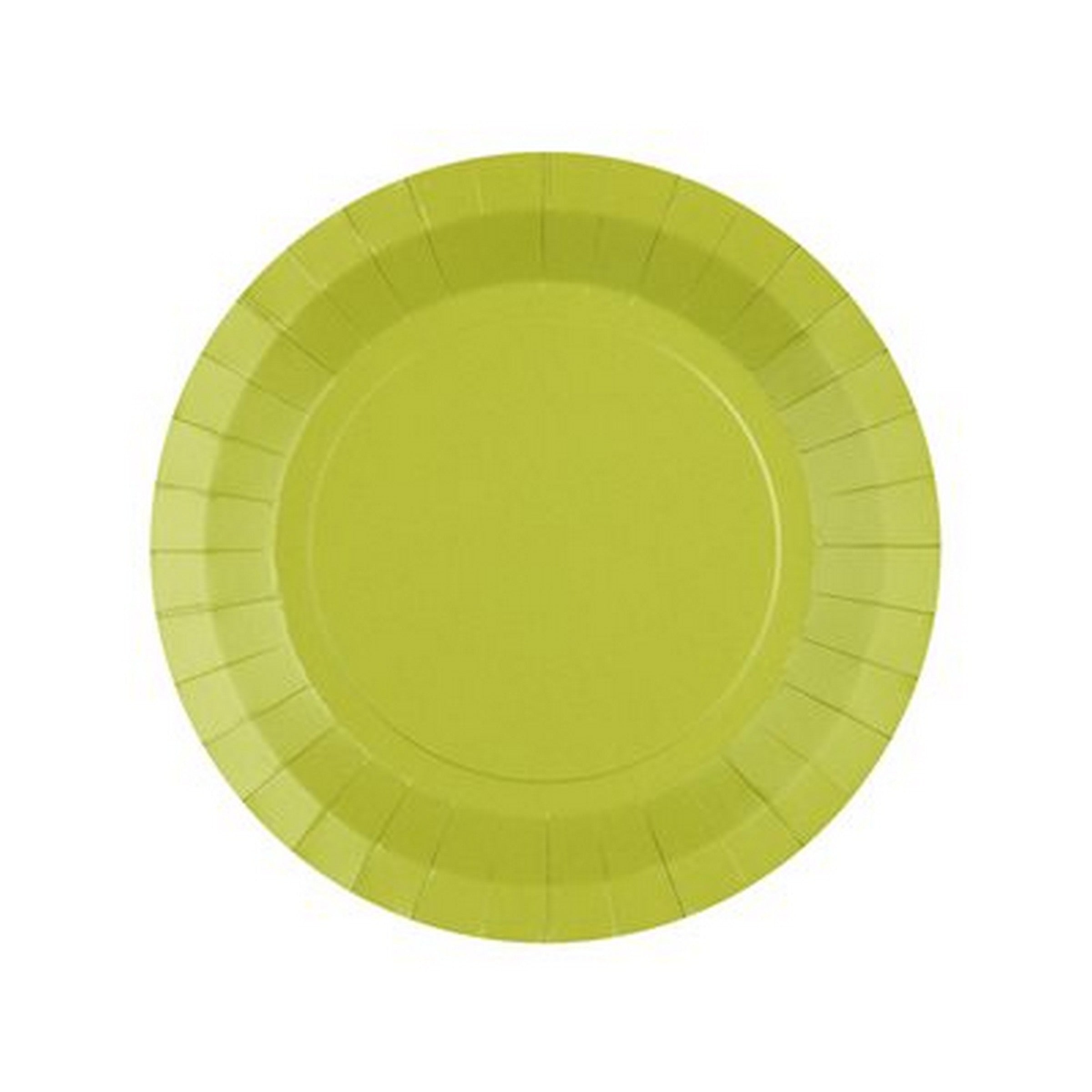 Rainbow Collection 10 Round Kiwi Plates - Natural Fibers - Biodegradable 7in