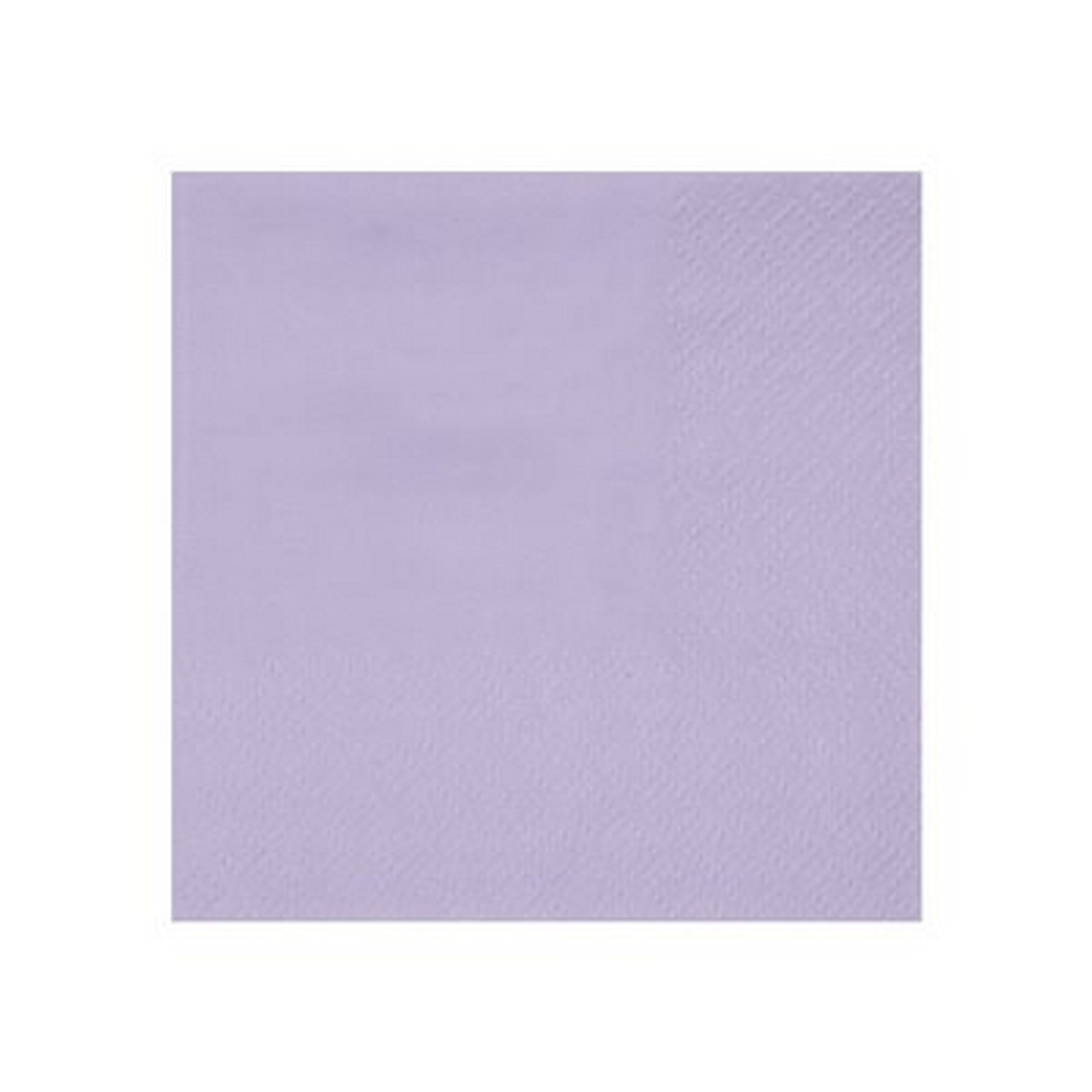 Rainbow Collection 25 Lavender Cocktail Napkins - 3 Ply 8.3x7.9in