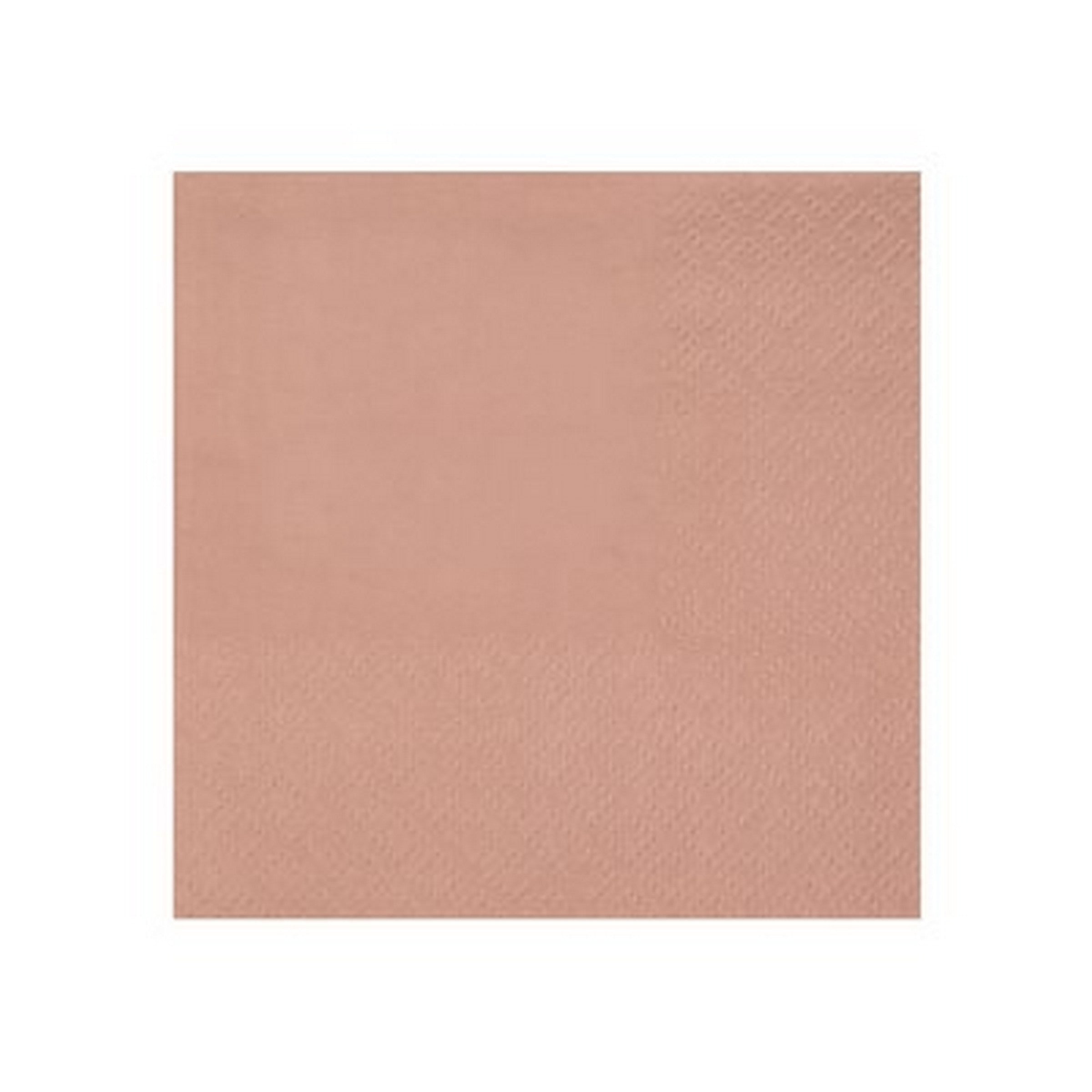 Rainbow Collection 25 Dusty Pink Cocktail Napkins - 3 Ply 8.3x7.9in