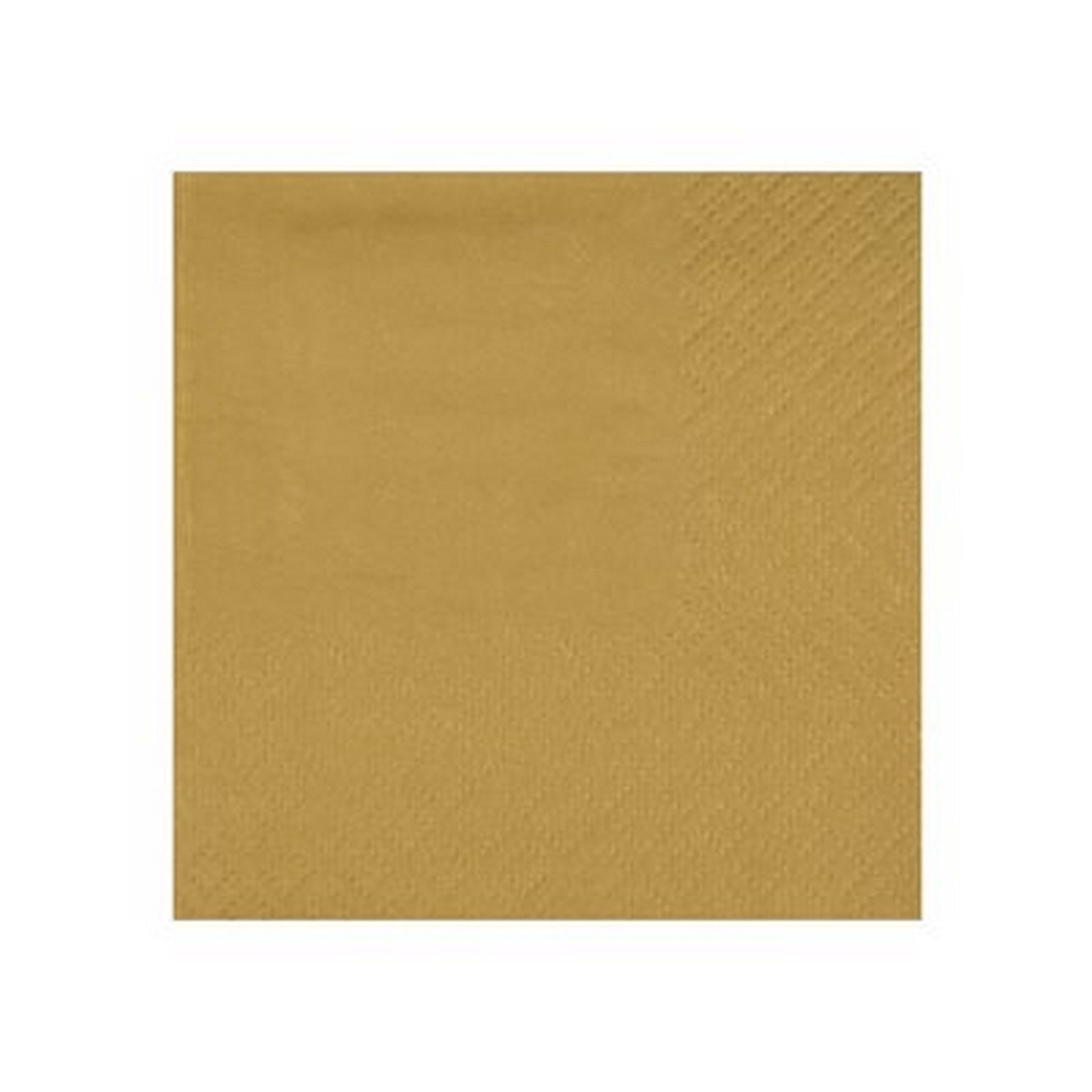 Rainbow Collection 25 Gold Cocktail Napkins - 3 Ply 8.3x7.9in