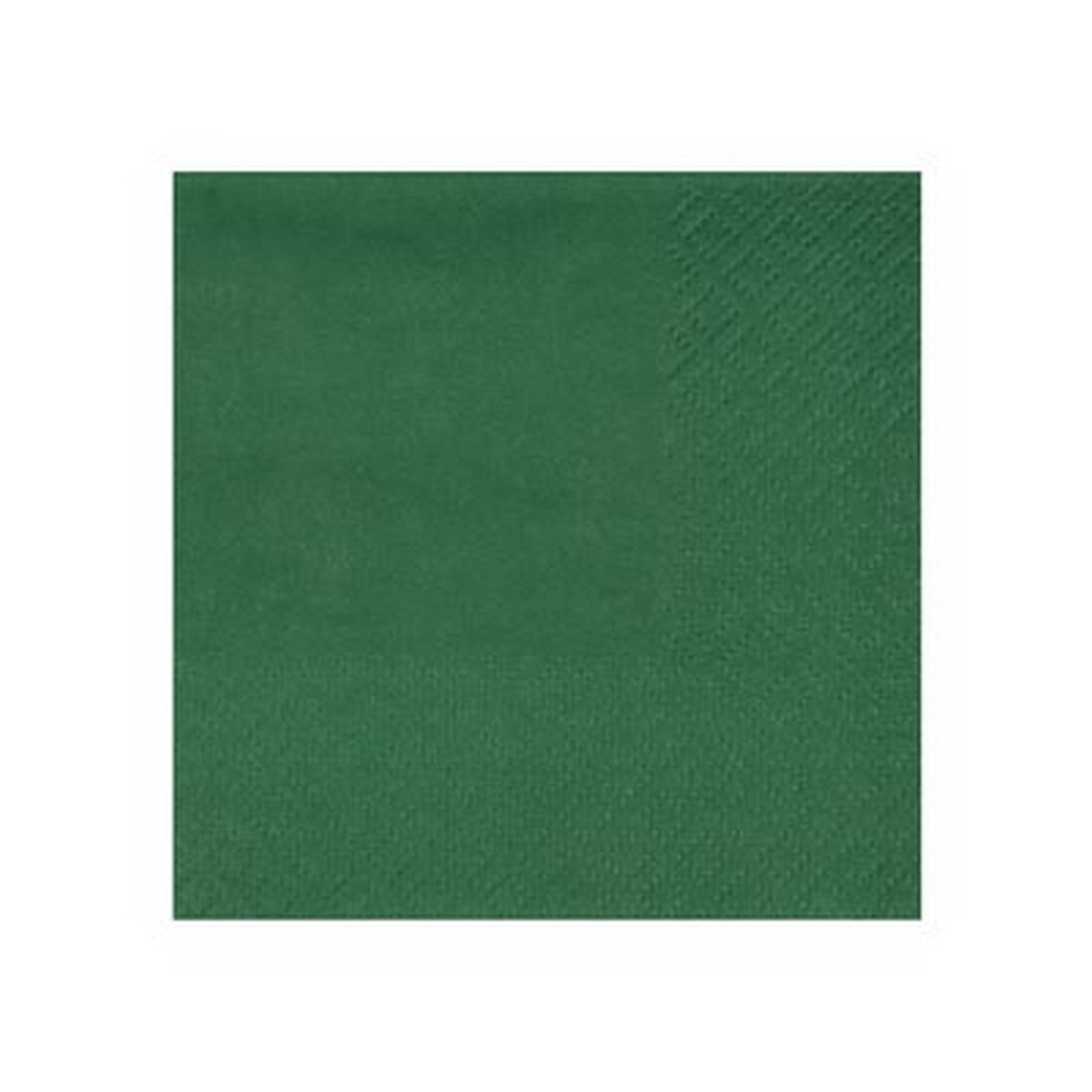 Rainbow Collection 25 Dark Green Cocktail Napkins - 3 Ply 8.3x7.9in