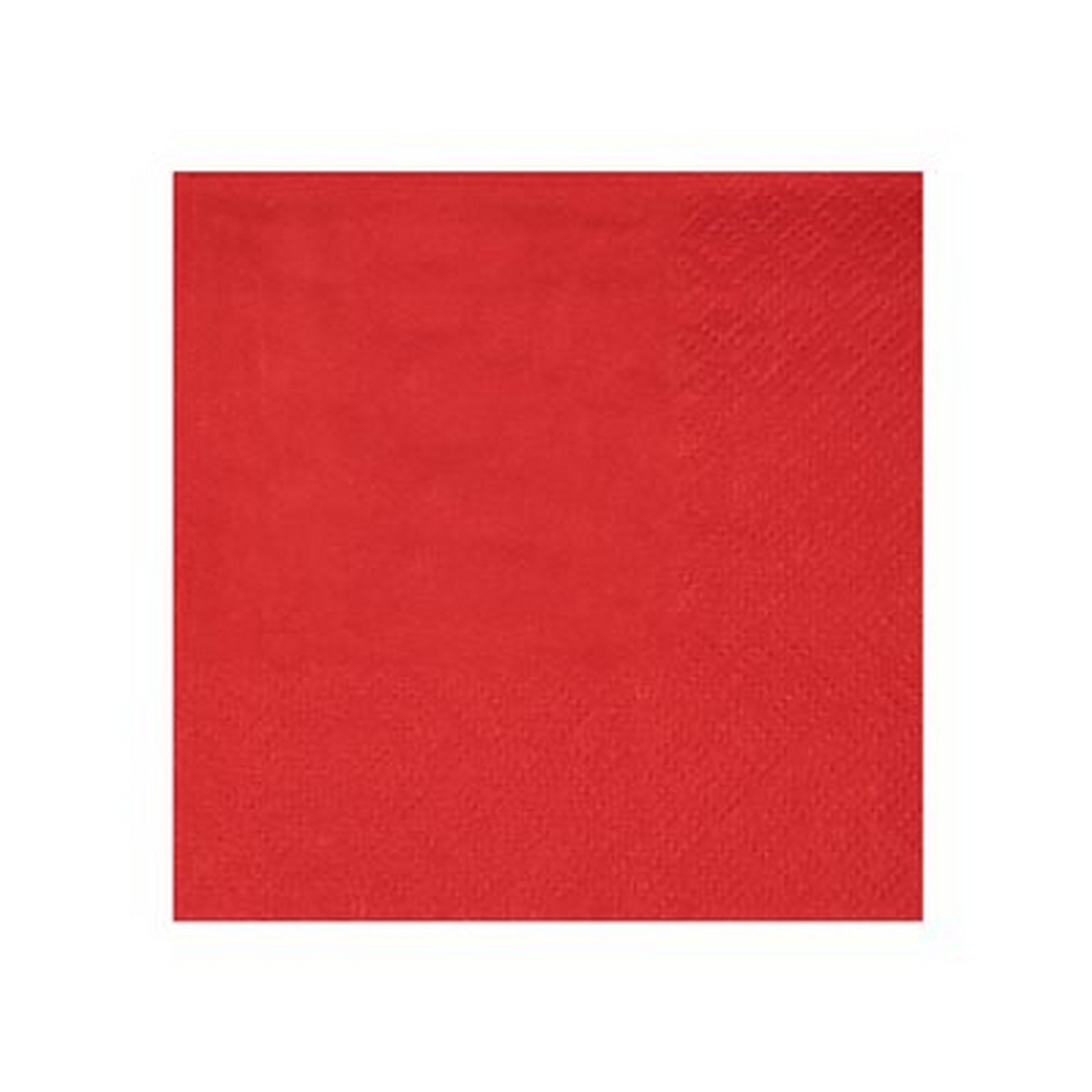 Rainbow Collection 25 Red Cocktail Napkins - 3 Ply 8.3x7.9in