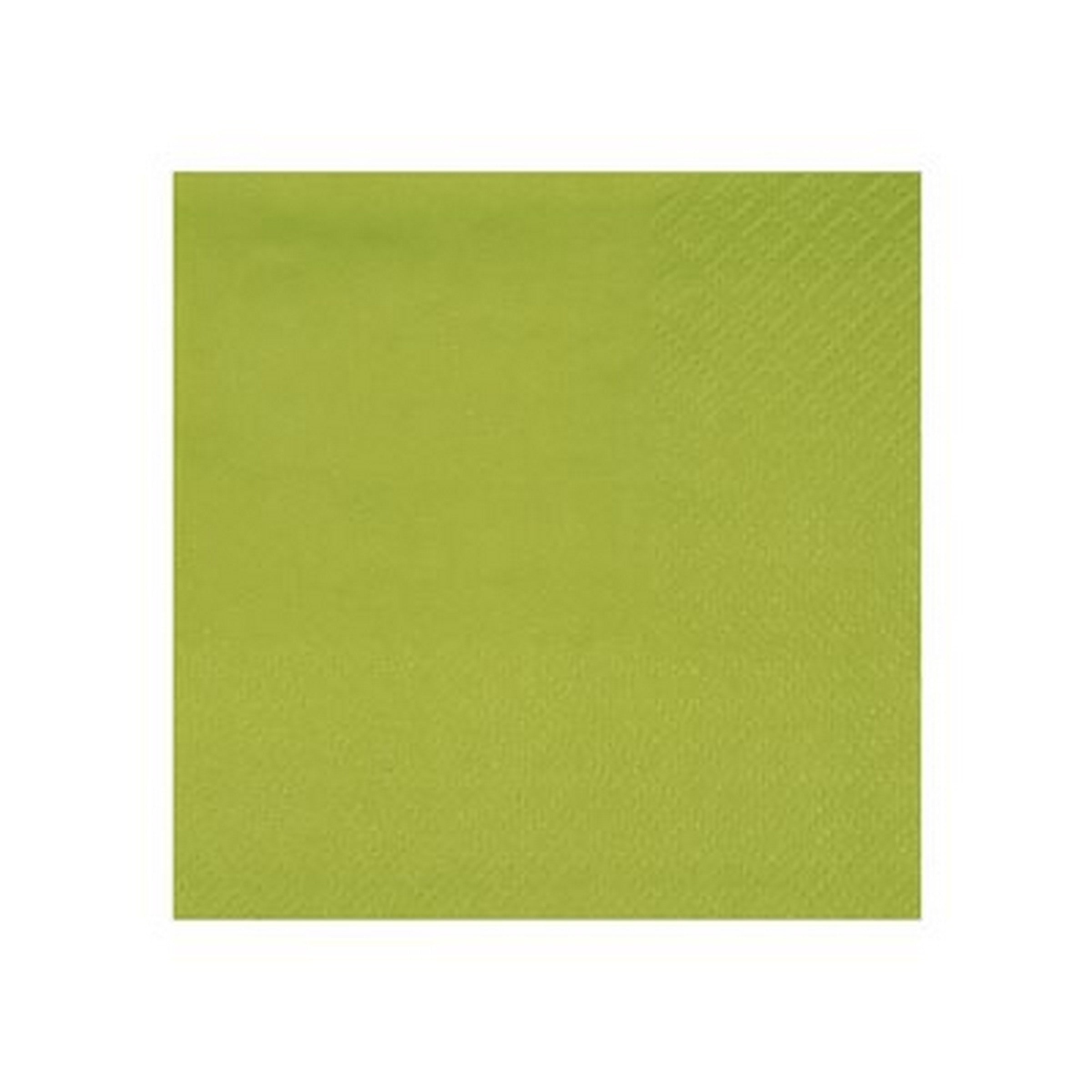 Rainbow Collection 25 Kiwi Cocktail Napkins - 3 Ply 8.3x7.9in