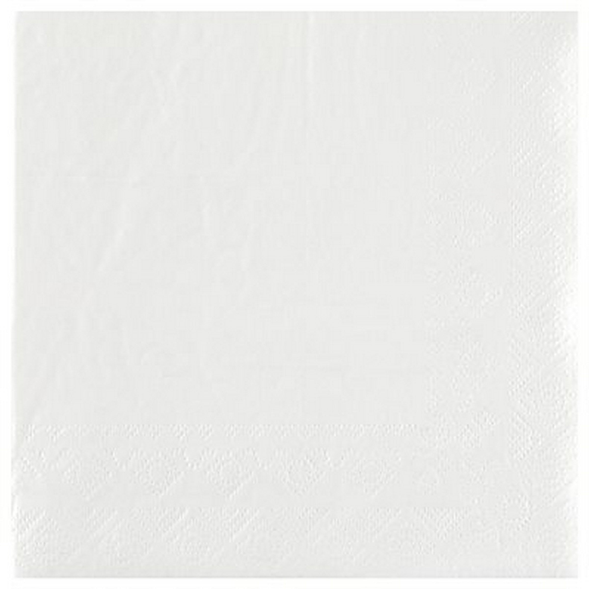 Rainbow Collection 25 White Luncheon Napkins - 2 Ply 13x13in