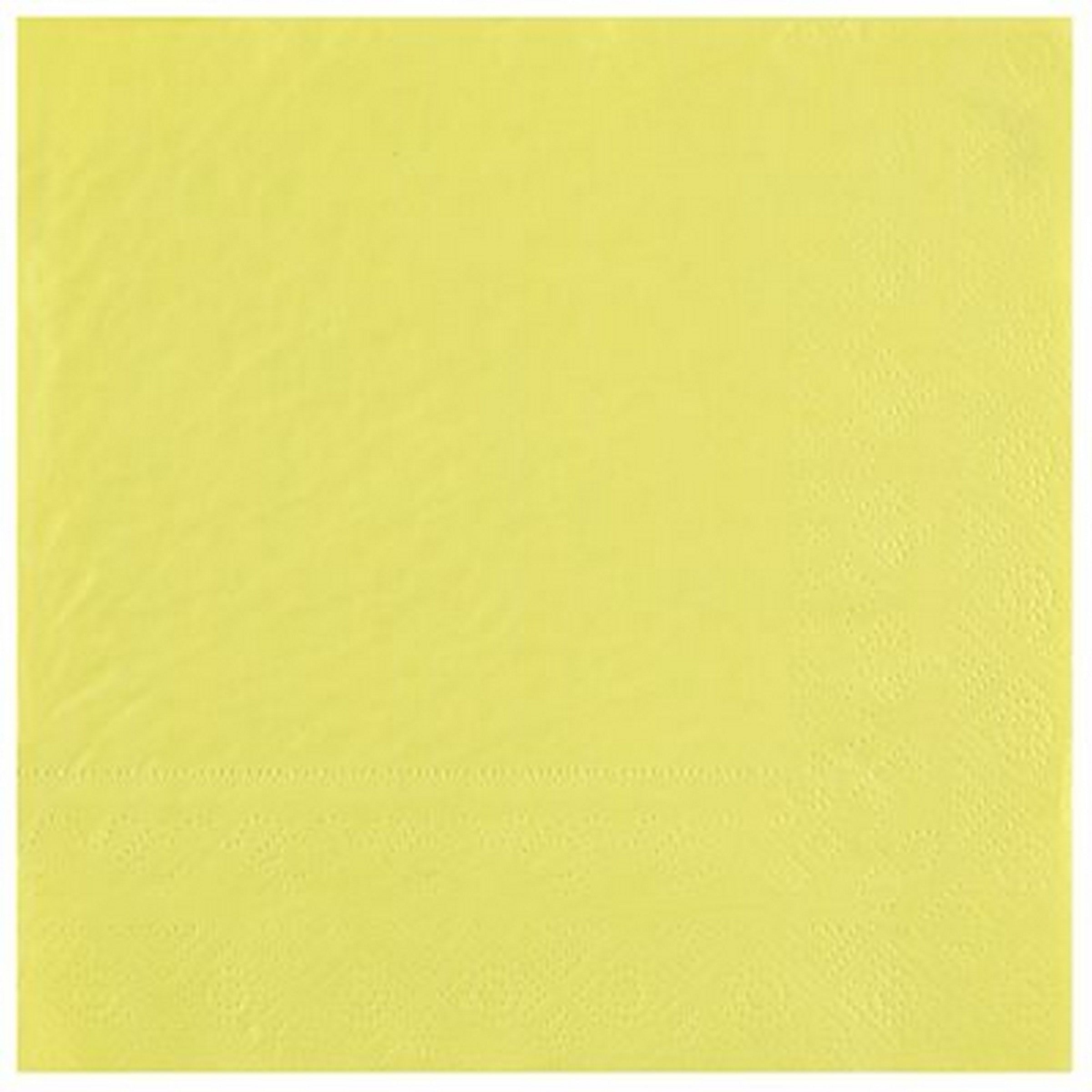 Rainbow Collection 25 Yellow Luncheon Napkins - 2 Ply 13x13in