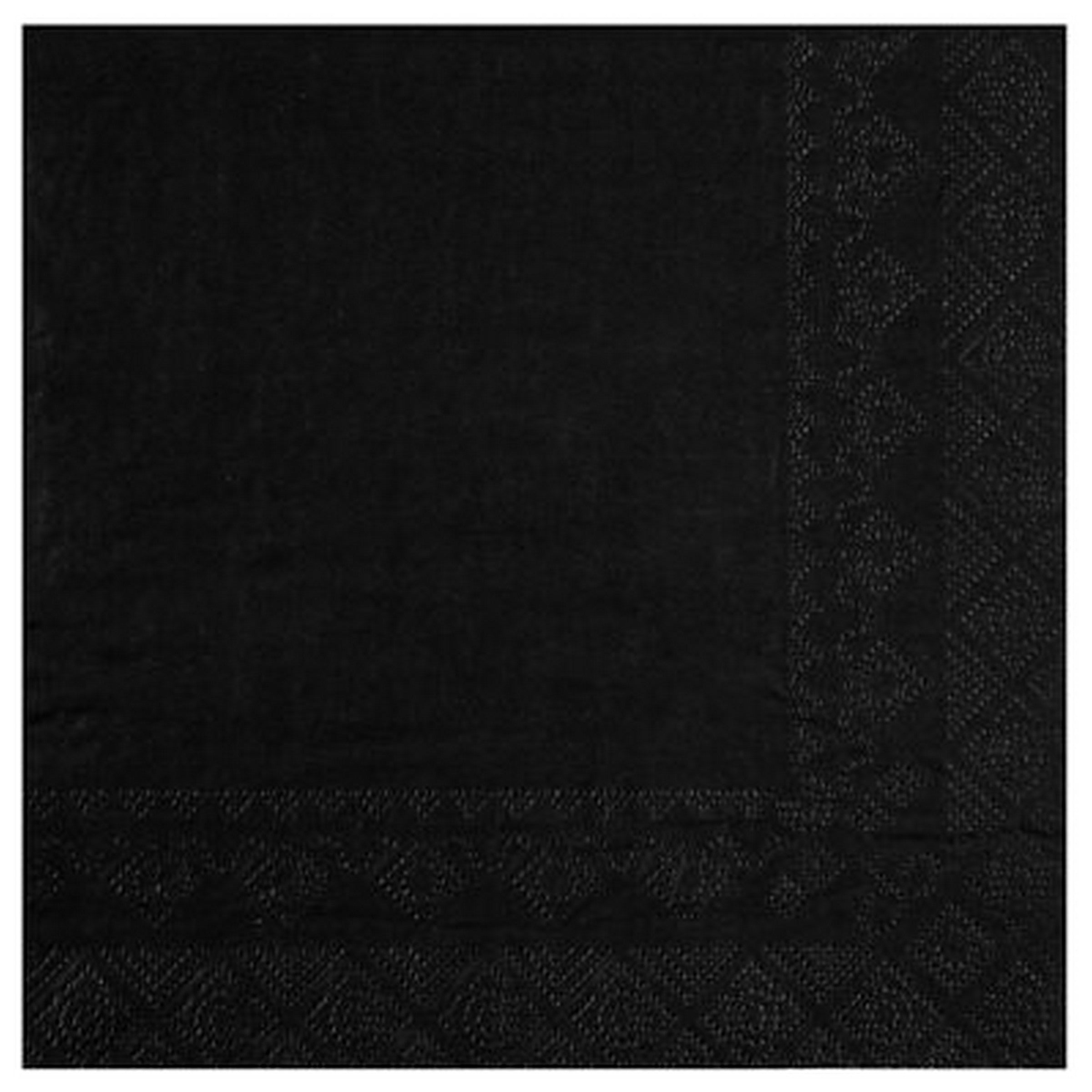 Rainbow Collection 25 Black Luncheon Napkins - 2 Ply 13x13in