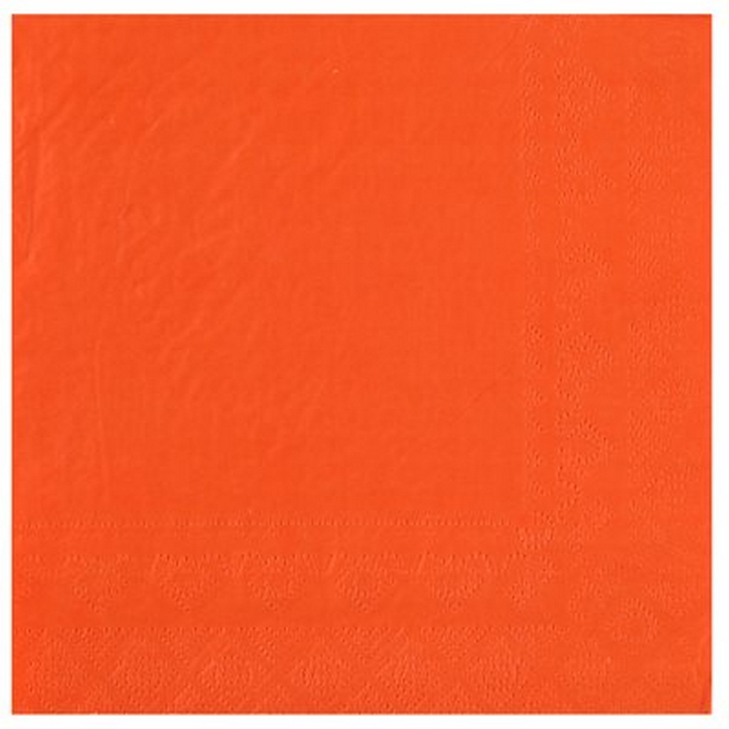 Rainbow Collection 25 Orange Luncheon Napkins - 2 Ply 13x13in