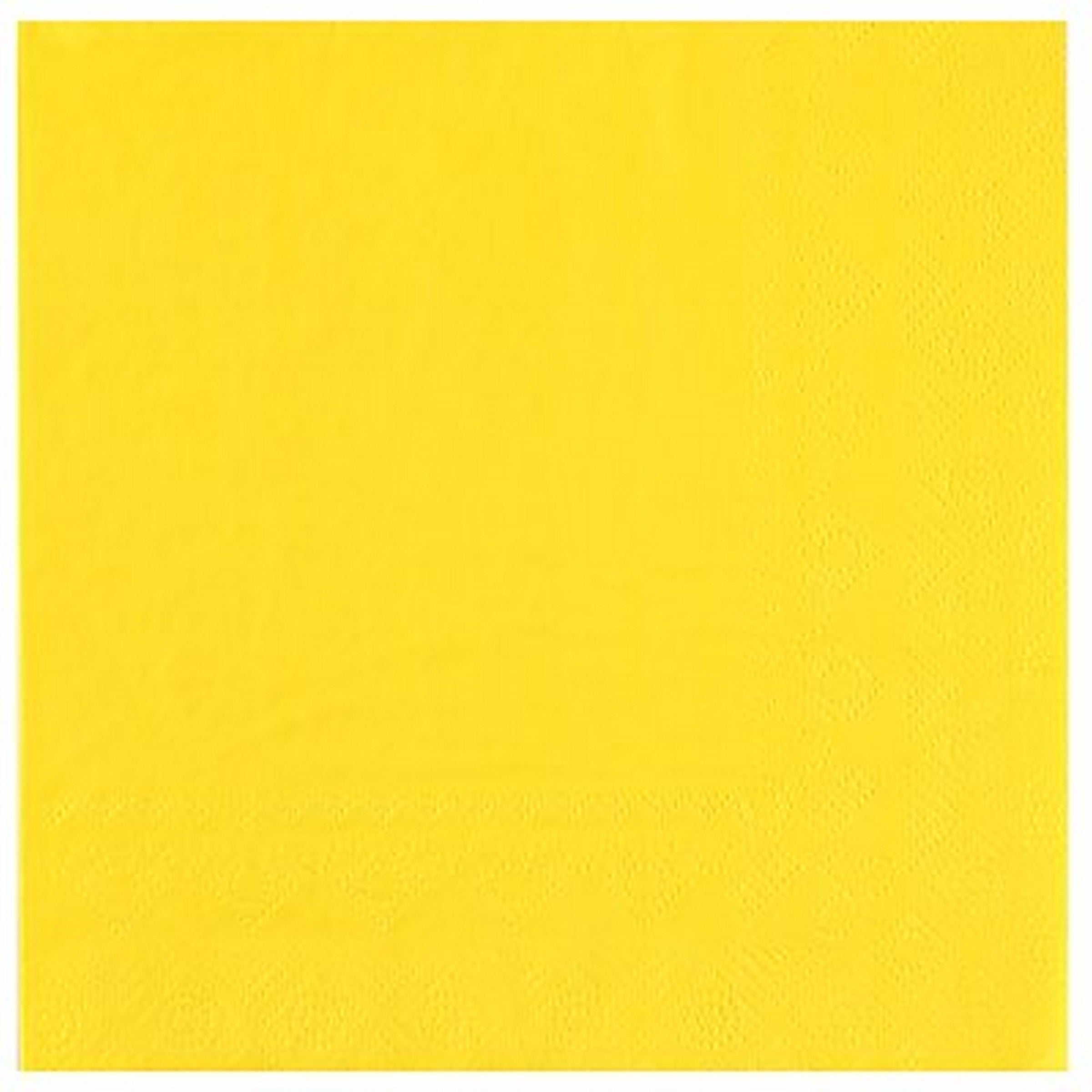 Rainbow Collection 25 Yellow Sunshine Luncheon Napkins - 2 Ply 13x13in