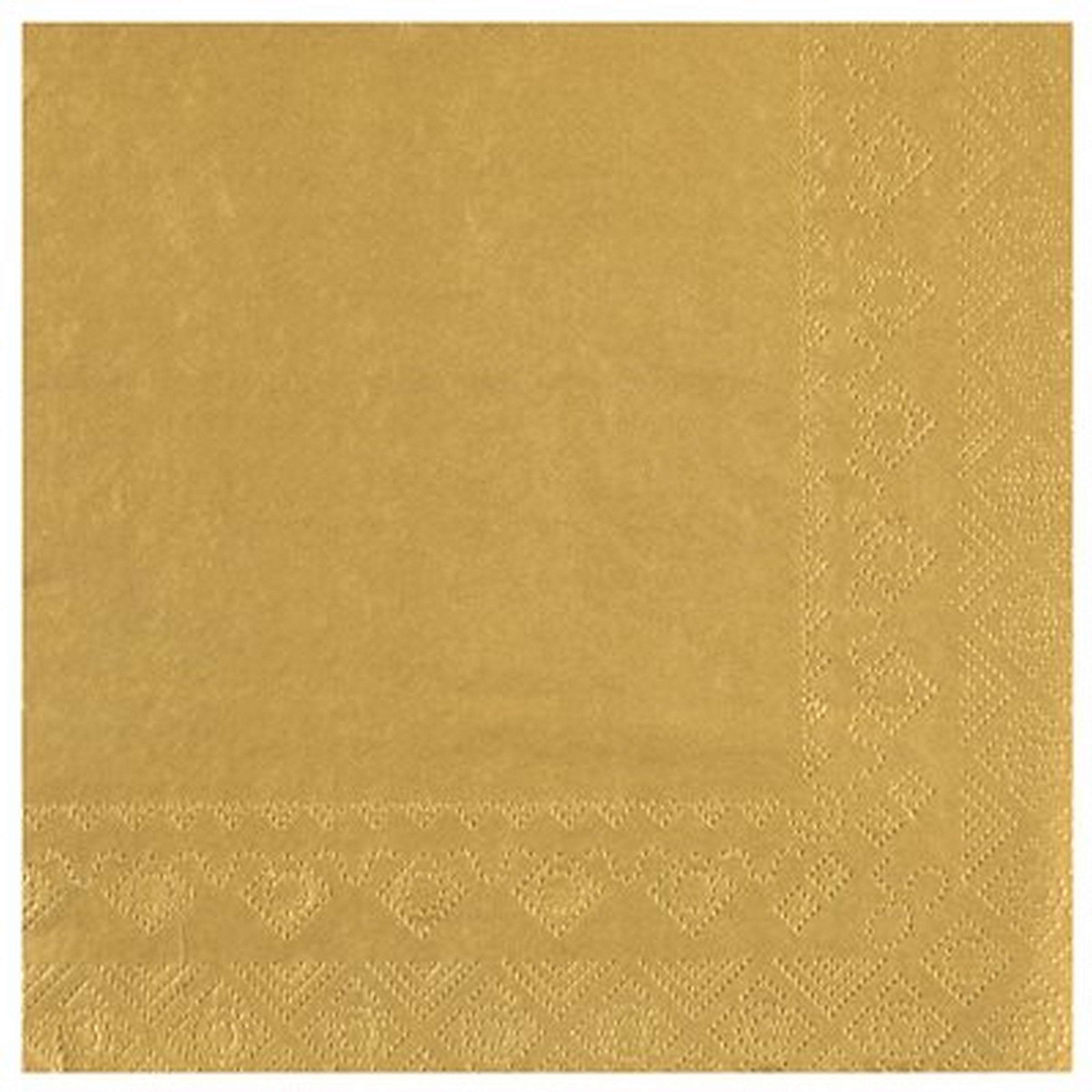Rainbow Collection 25 Gold Luncheon Napkins - 2 Ply 13x13in