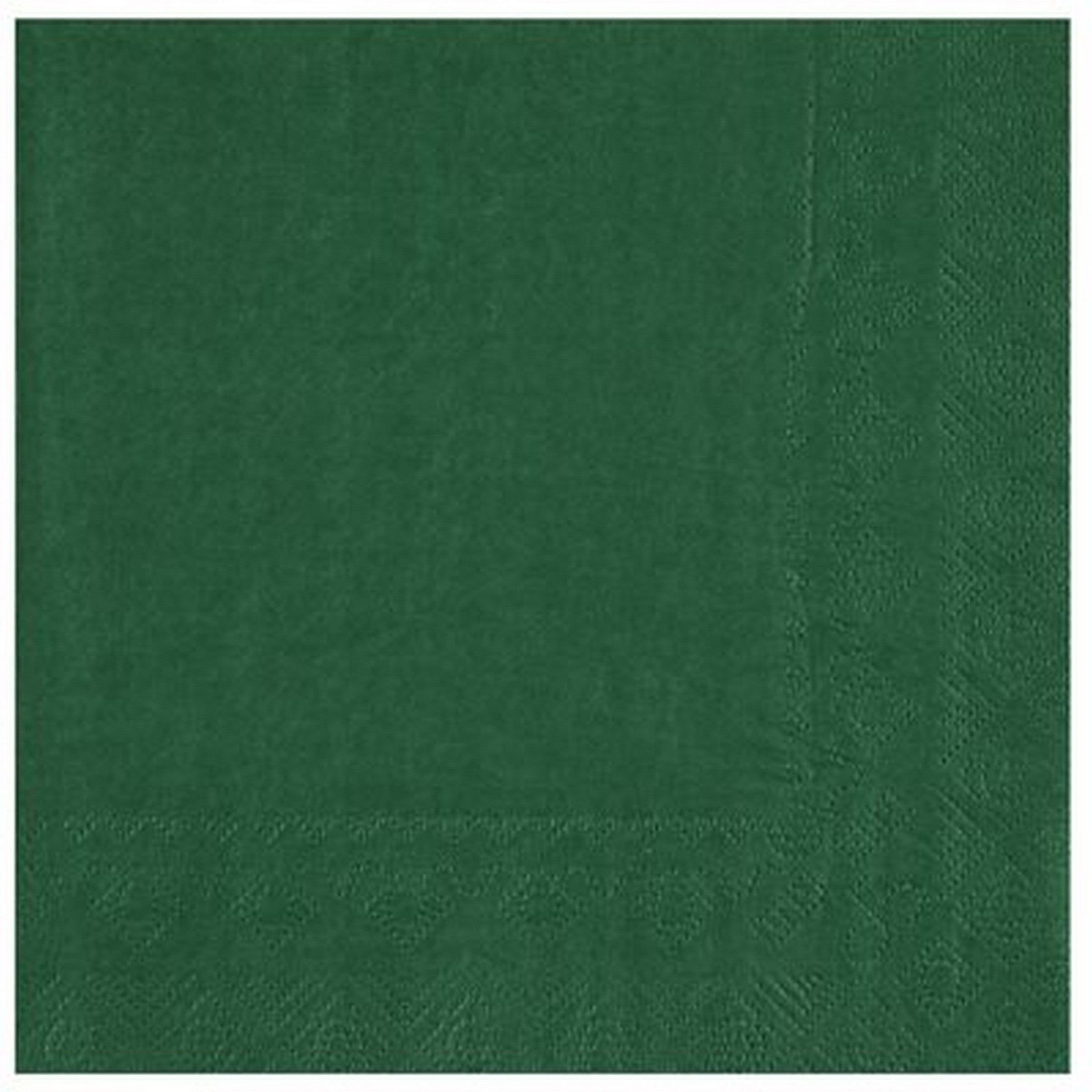 Rainbow Collection 25 Dark Green Luncheon Napkins - 2 Ply  13x13in