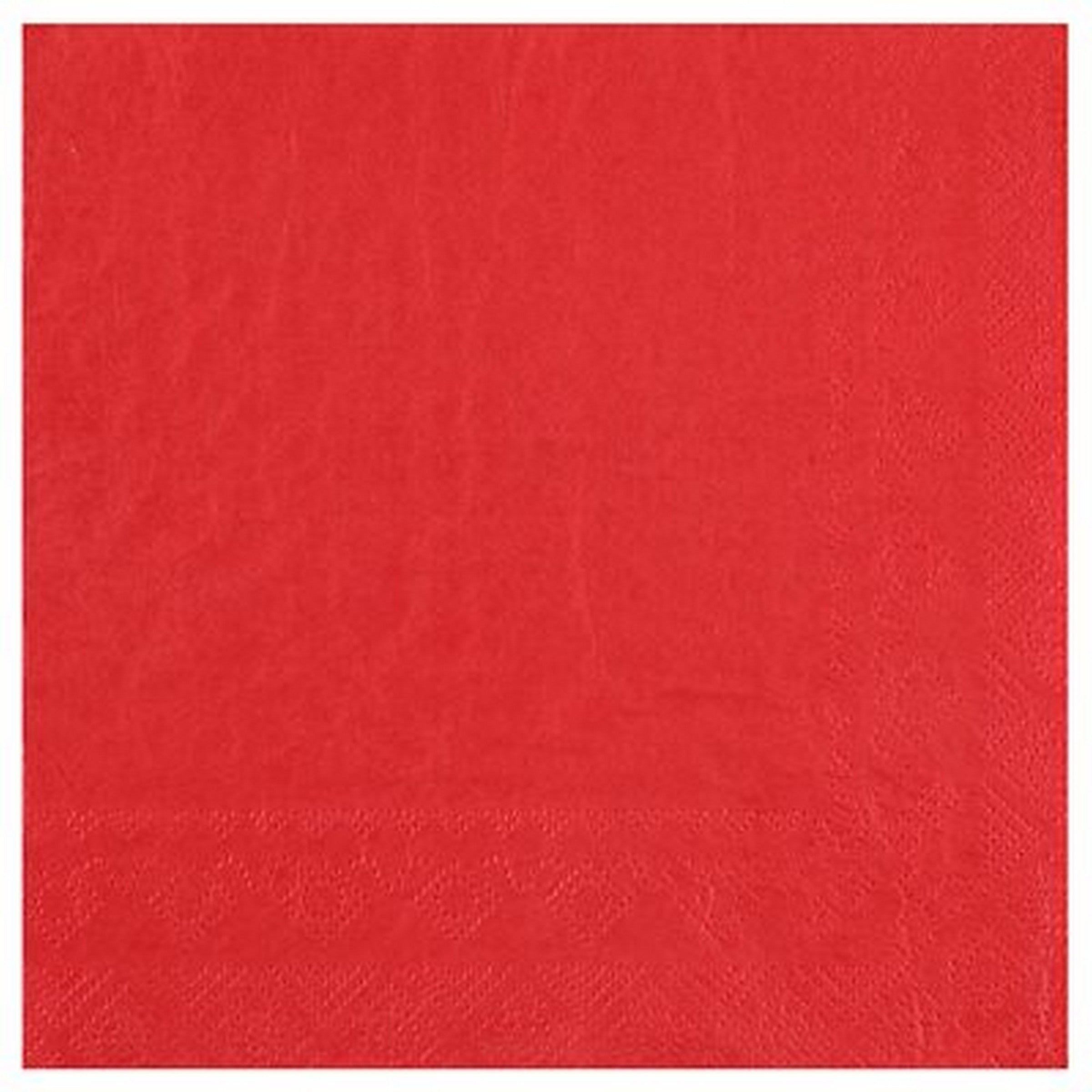 Rainbow Collection 25 Red Luncheon Napkins - 2 Ply 13x13in