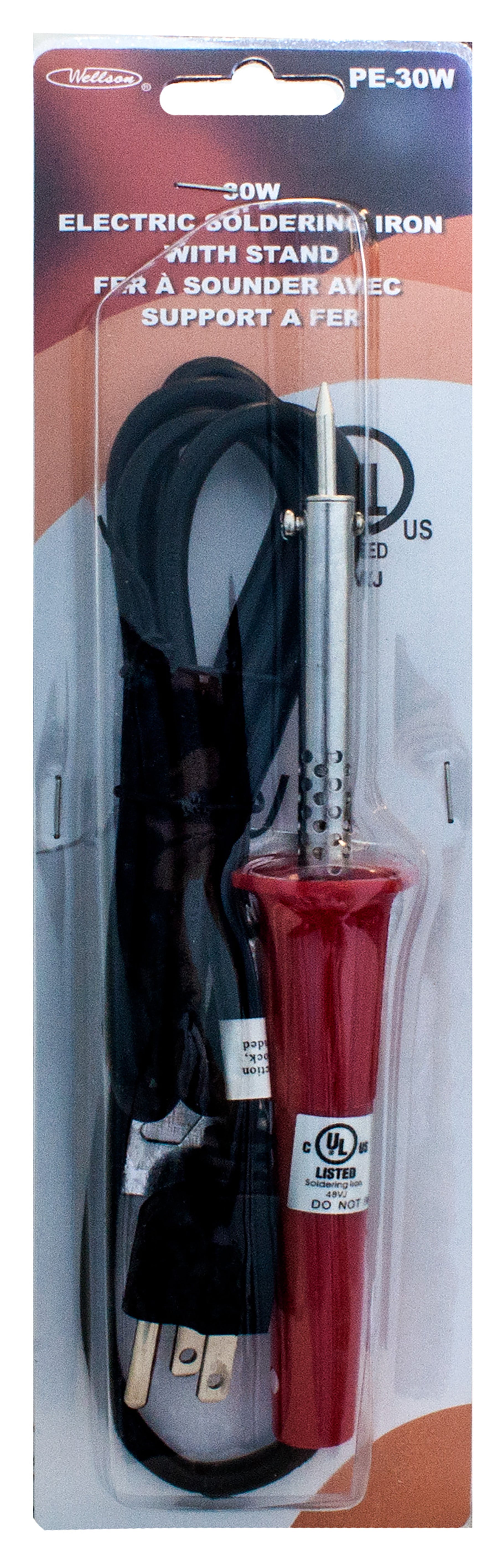 Wellson Electric Soldering Iron with Stand 30W 8.25in 