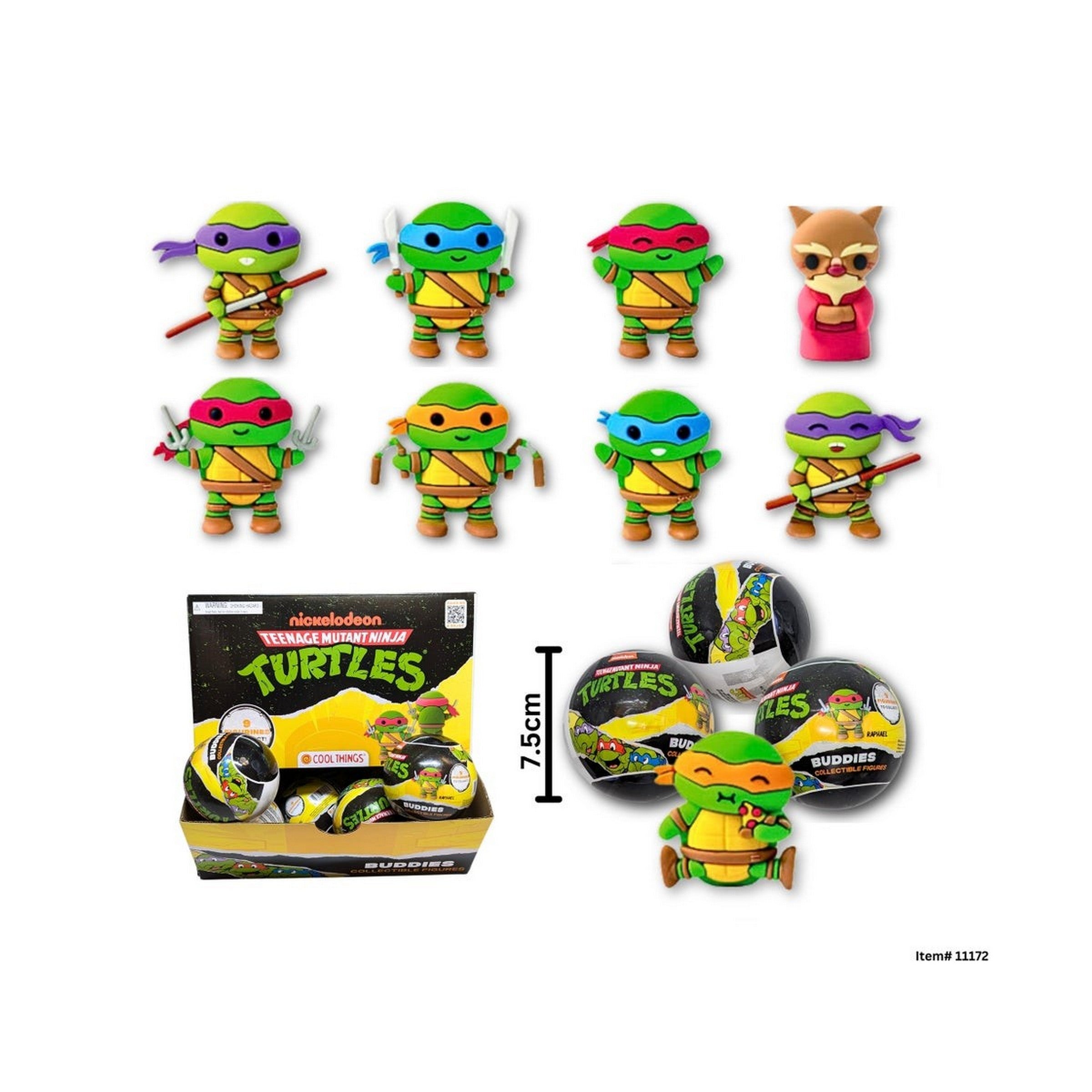 Ninja Turtle Buddies Surprise - Collect them all 3in Age 3+ VRT