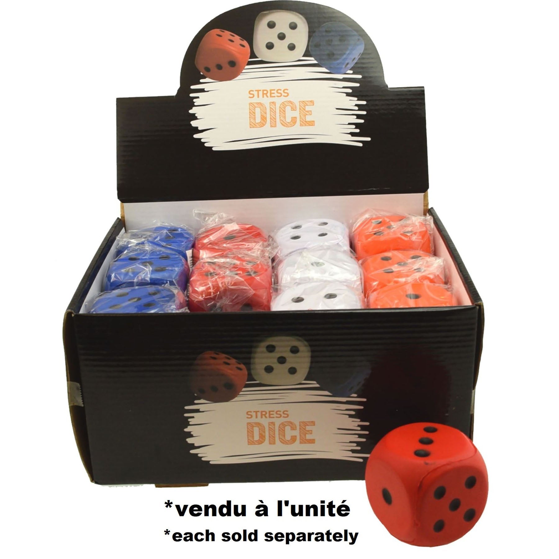 Dice Stress Ball 2.5in 3+