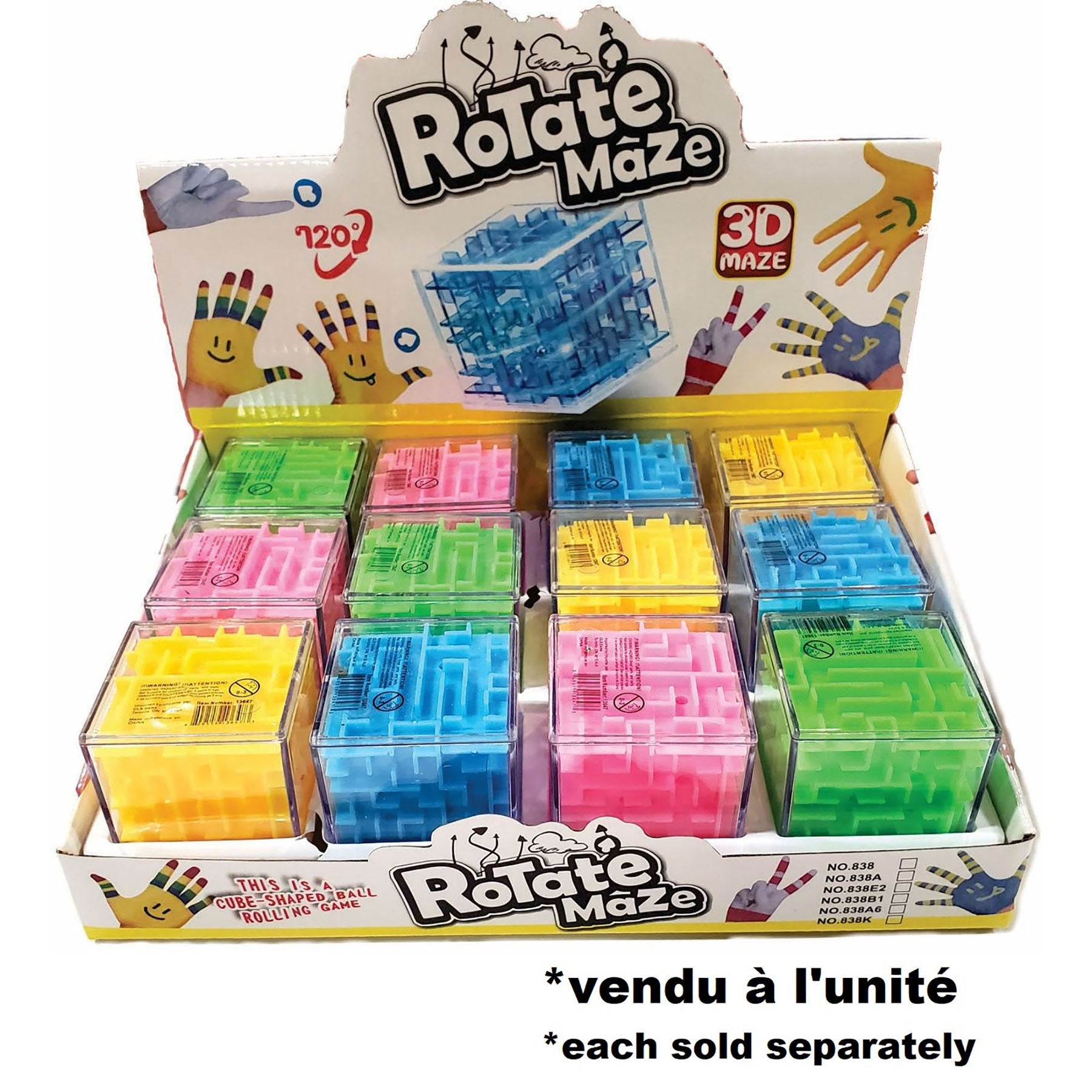 Maze Cube - Plastic 2in 3+