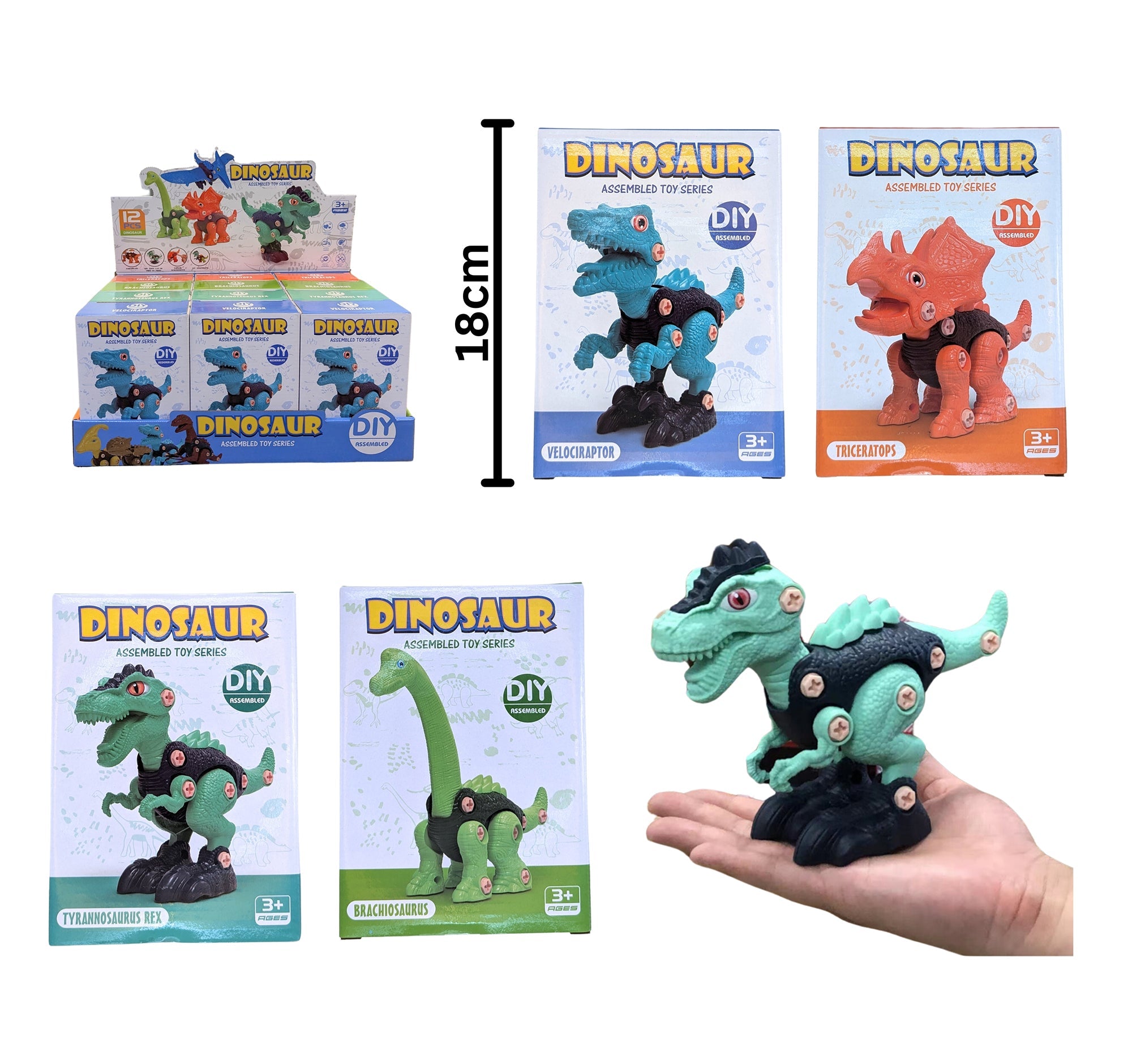 Dinosaur Assembled Toy Series Age 3+ VRT