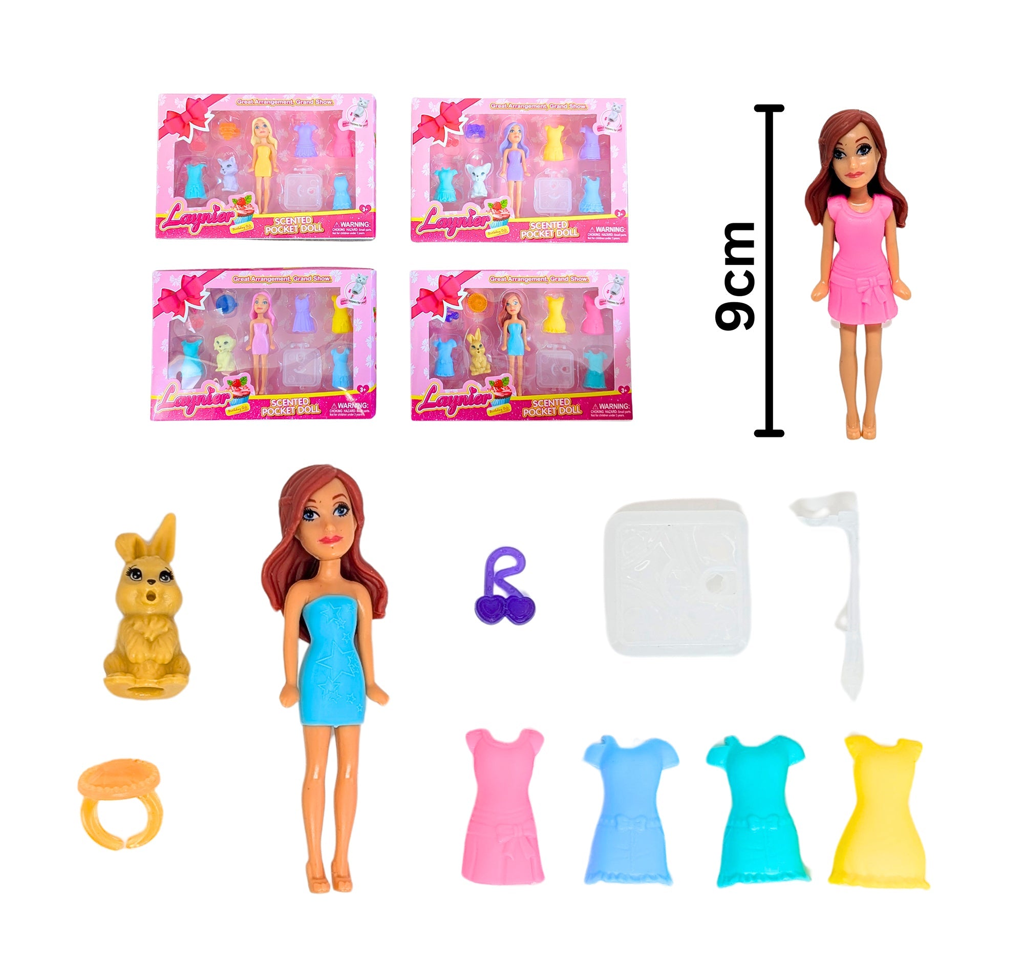 Scented Pocket Mini Doll Age 3+ 3.25in VRT