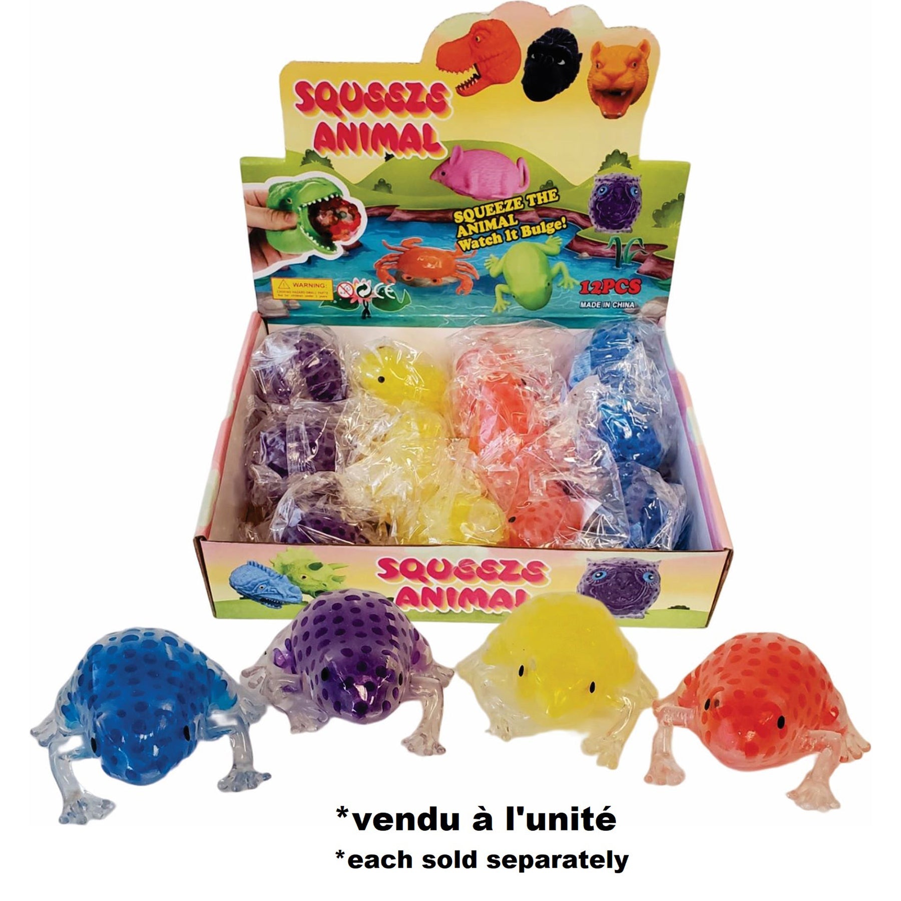 Squeeze Frog with Water Beads 3in 3+