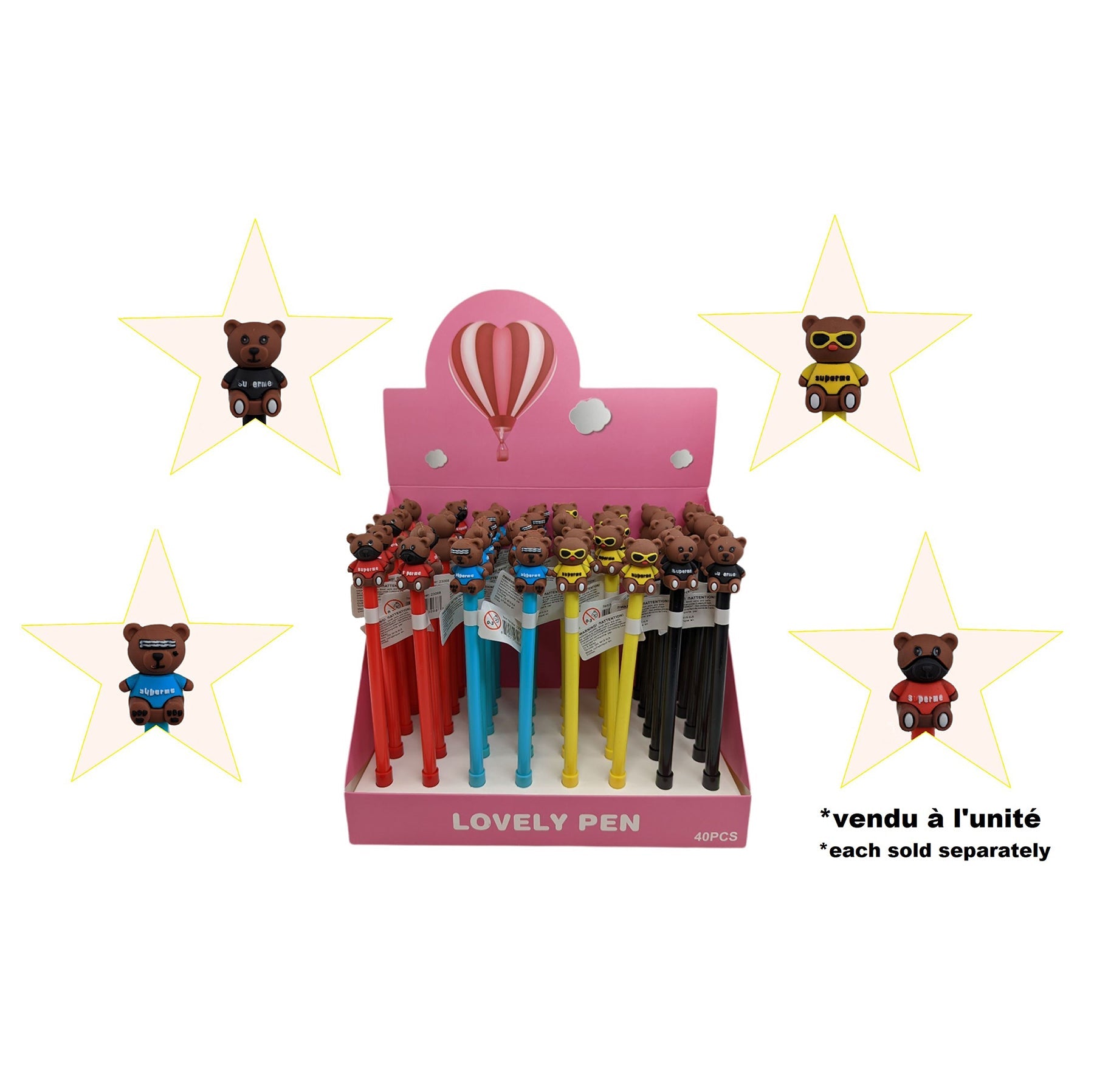 Cute Bear Gel Pen 7in
