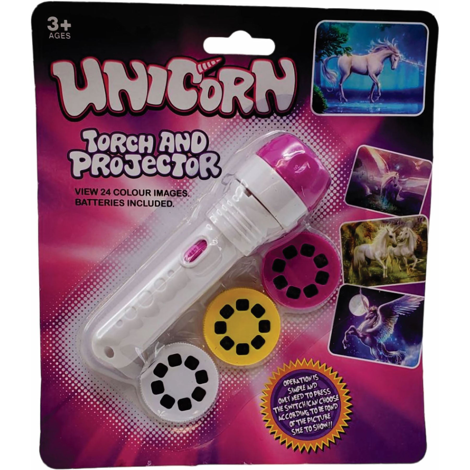 Projection Light - Unicorn 4.5in 3+