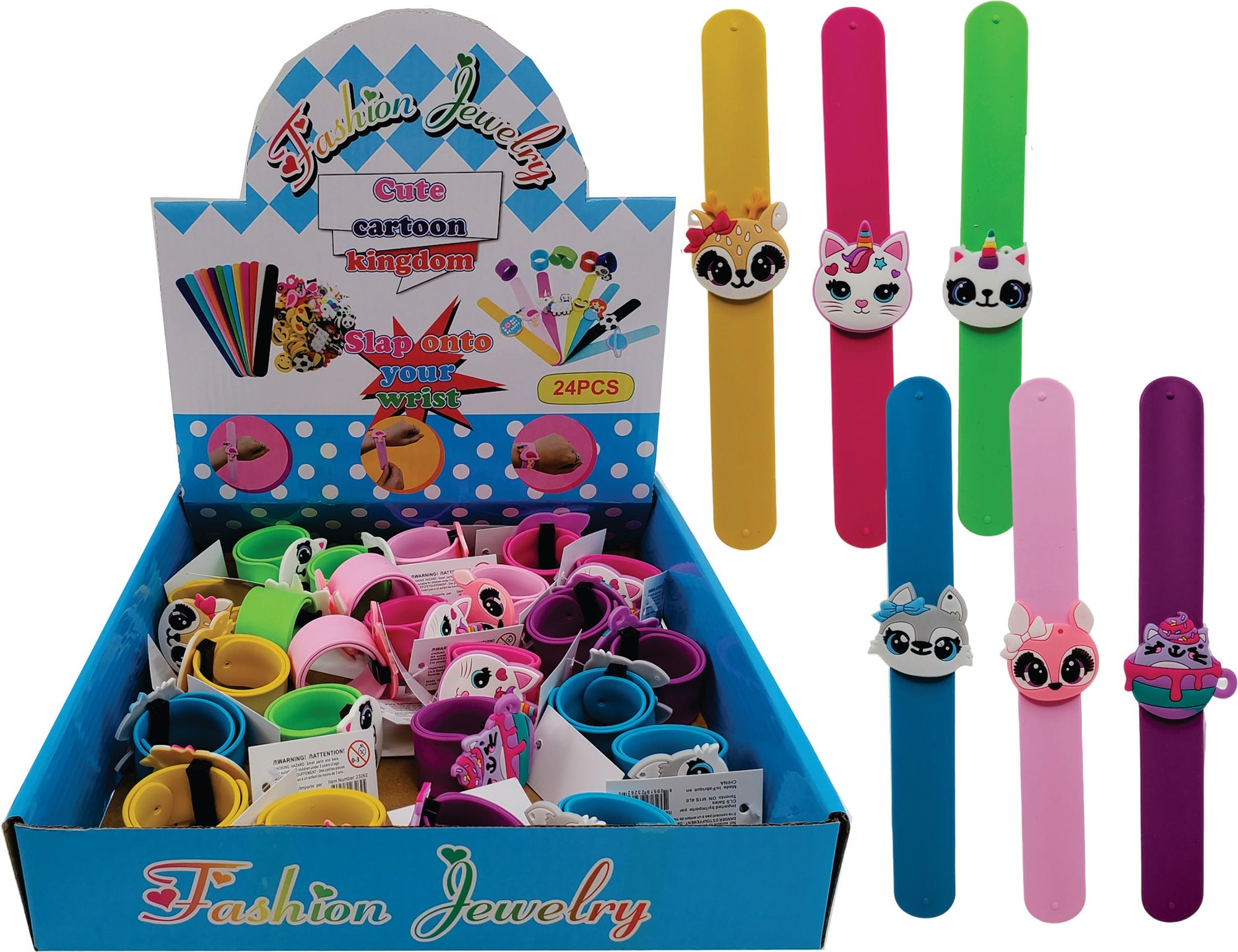 Animals Slap Wristband Age 3+  8.5in  VRT