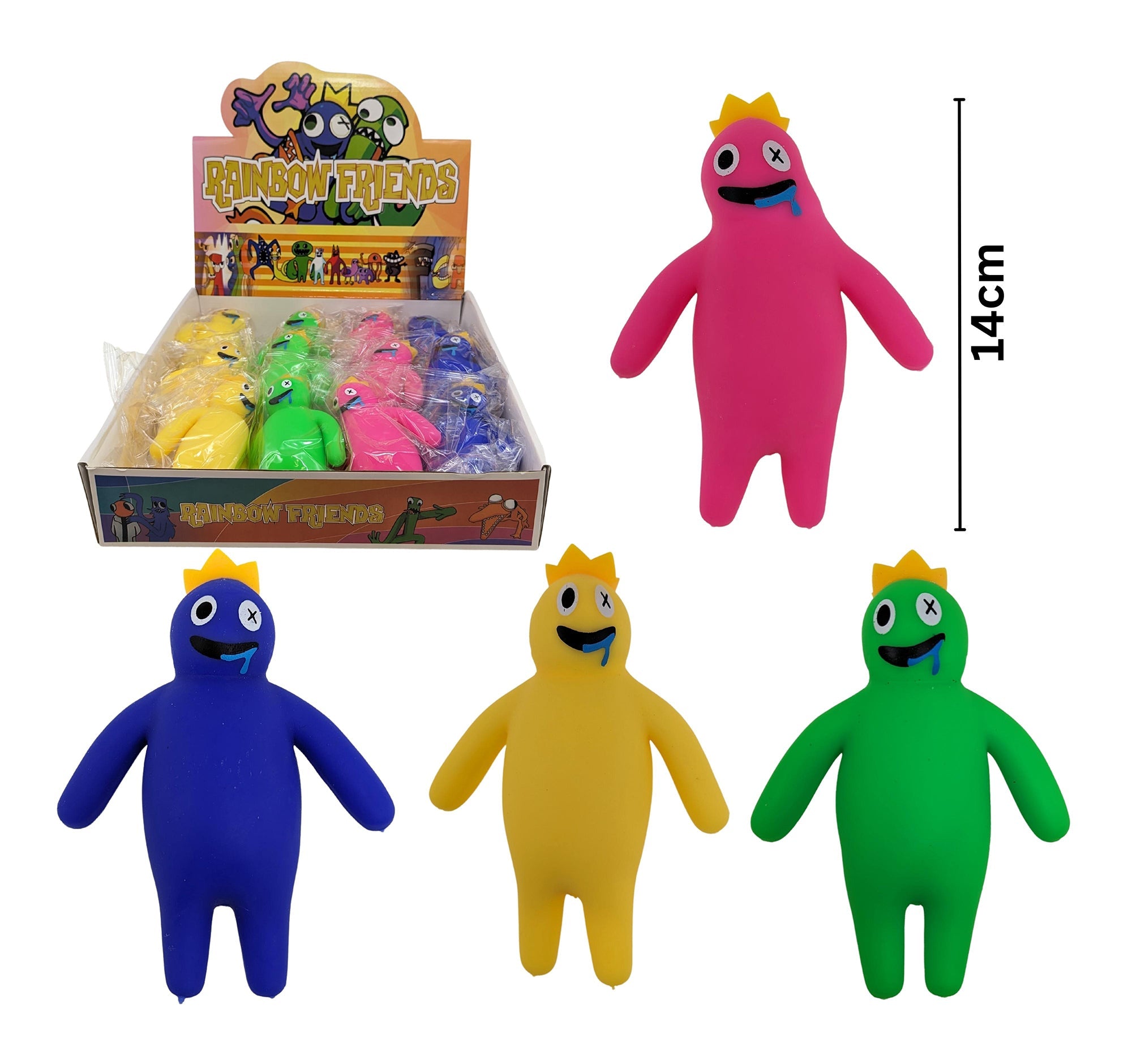 Squeeze Toy - Rainbow Friend Age 3+ 5.5x4in VRT