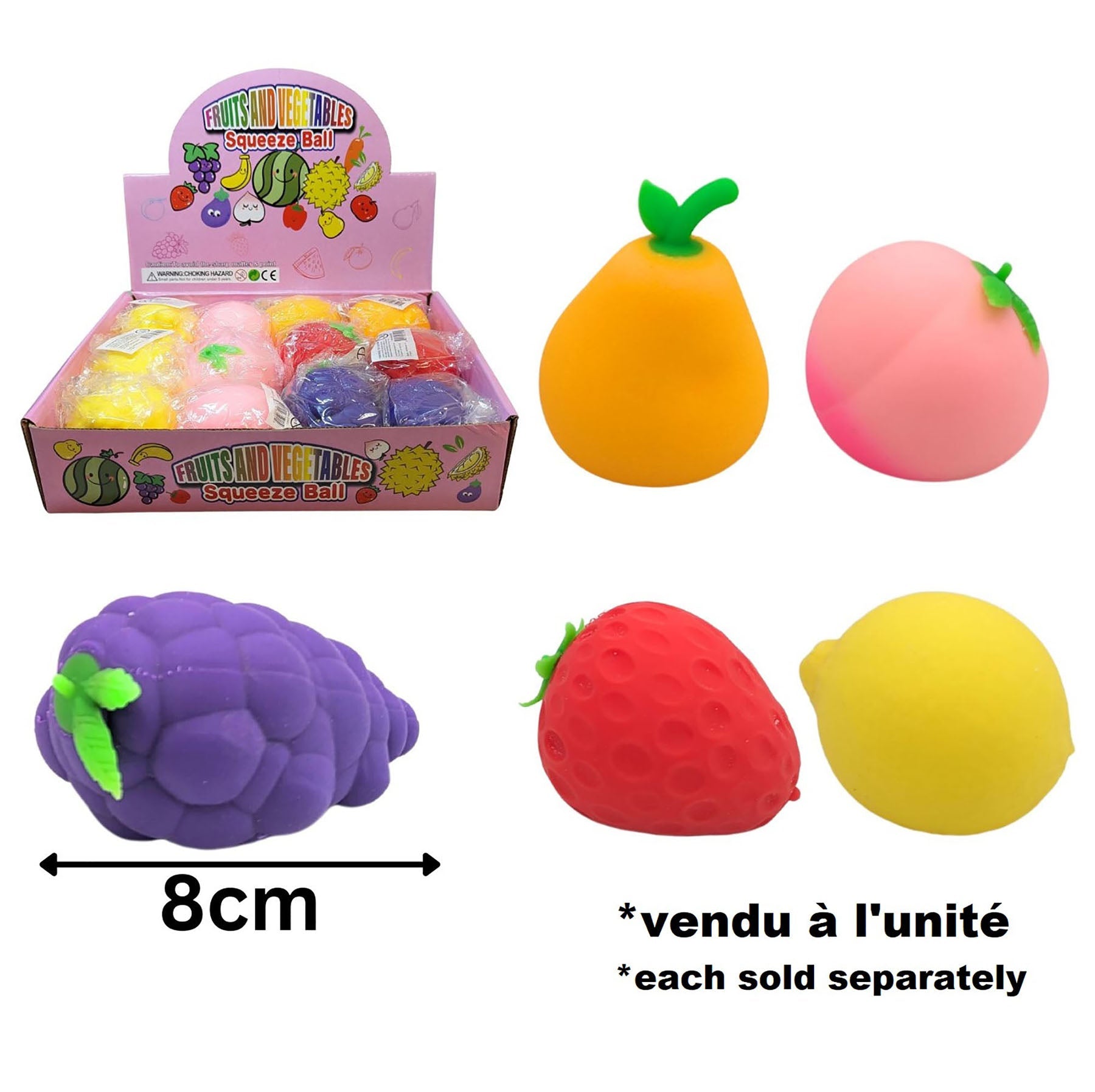 Fruits Stress Toy 3.1in (8cm)
