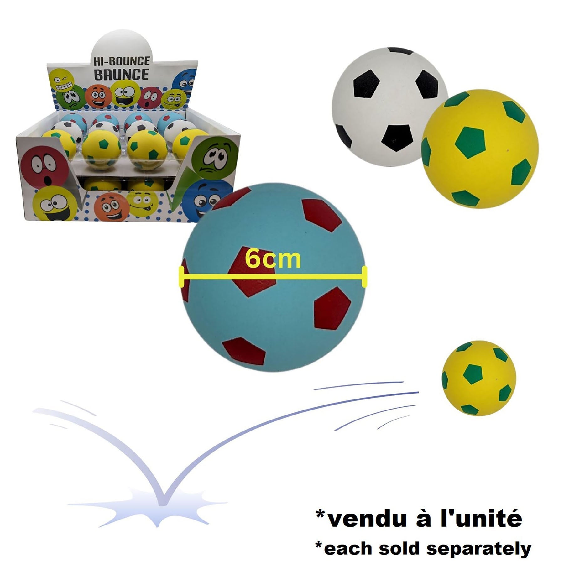 Soccer Bounce Ball 2.3in (6cm)