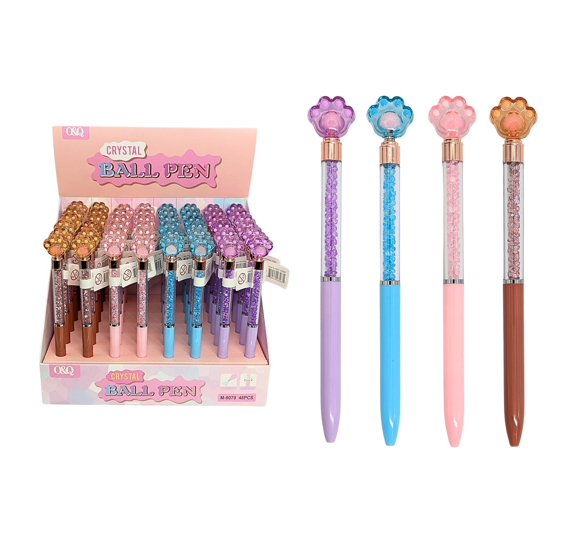 Paw Print Ballpoint Pen - Blue Ink 6.3in VRT