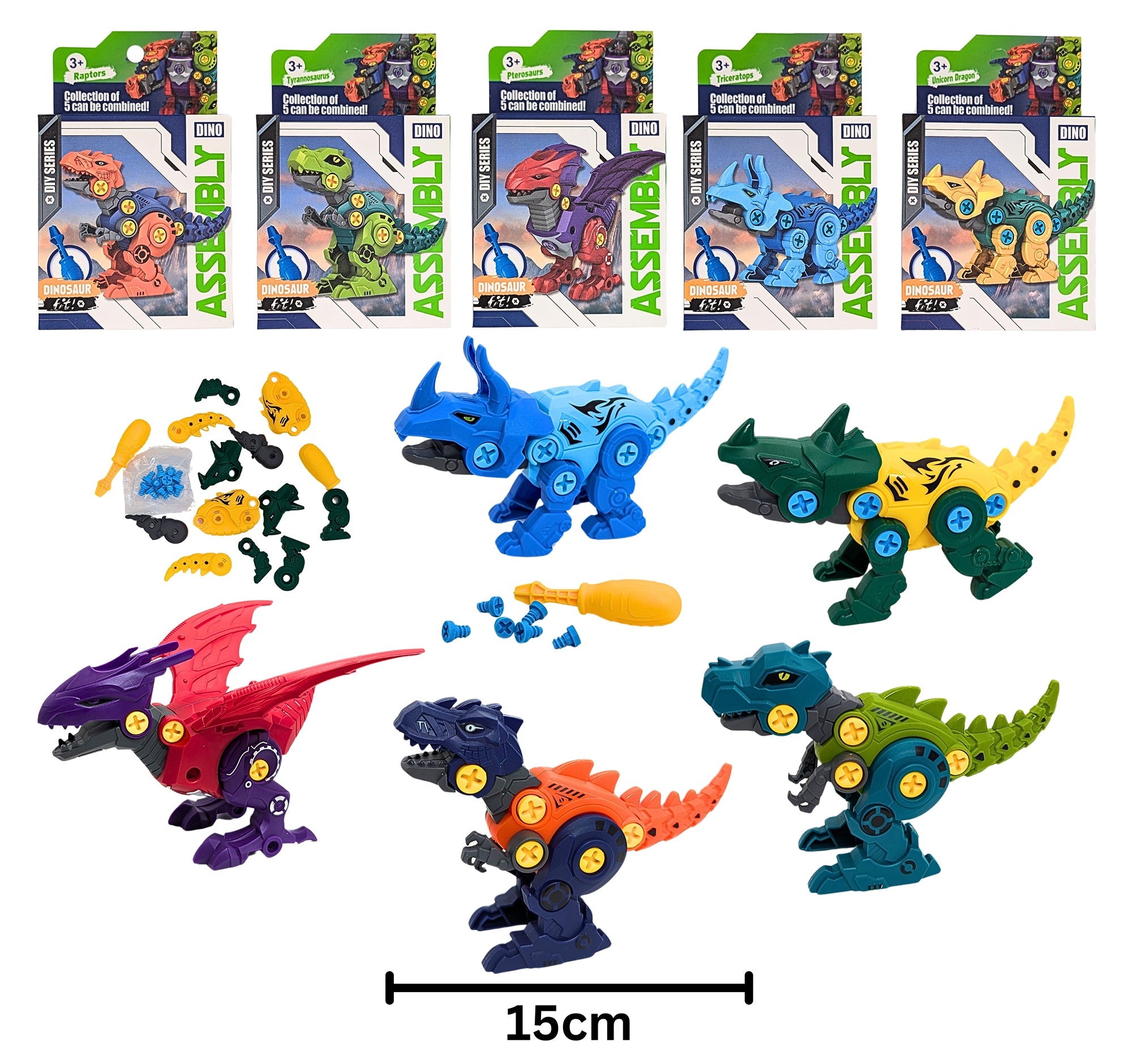 Assembled Toy Series Dinosaur Collection Age 3+ 5.9in VRT 