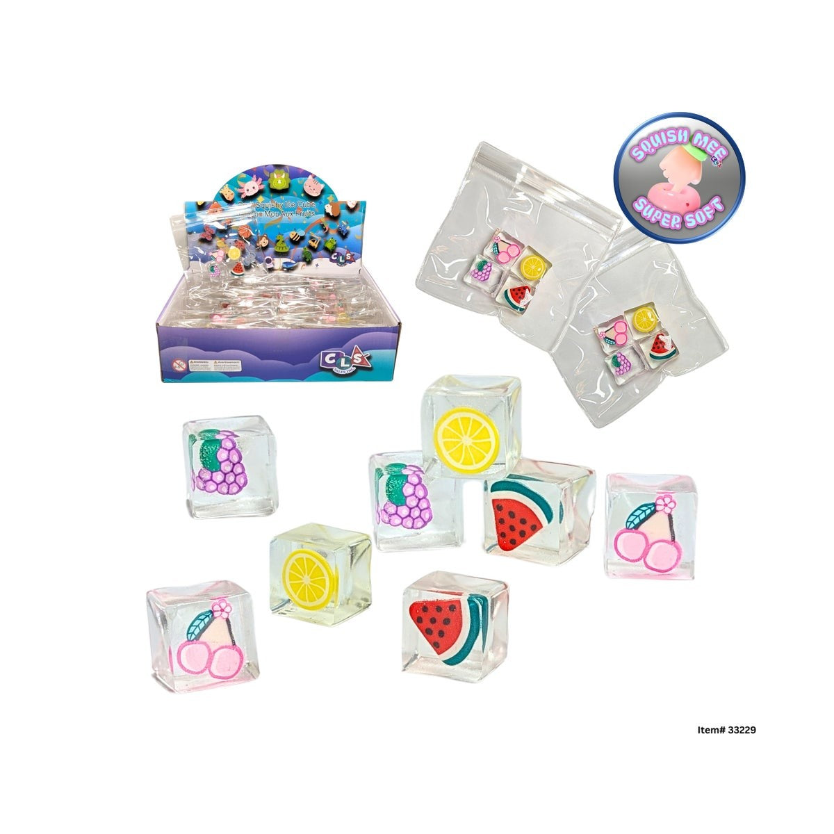 Squishy Fruits Ice Cube - 6 years+