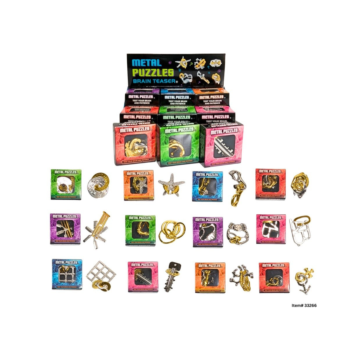 Metal Brain Puzzles Brain Teaser - 6 years+