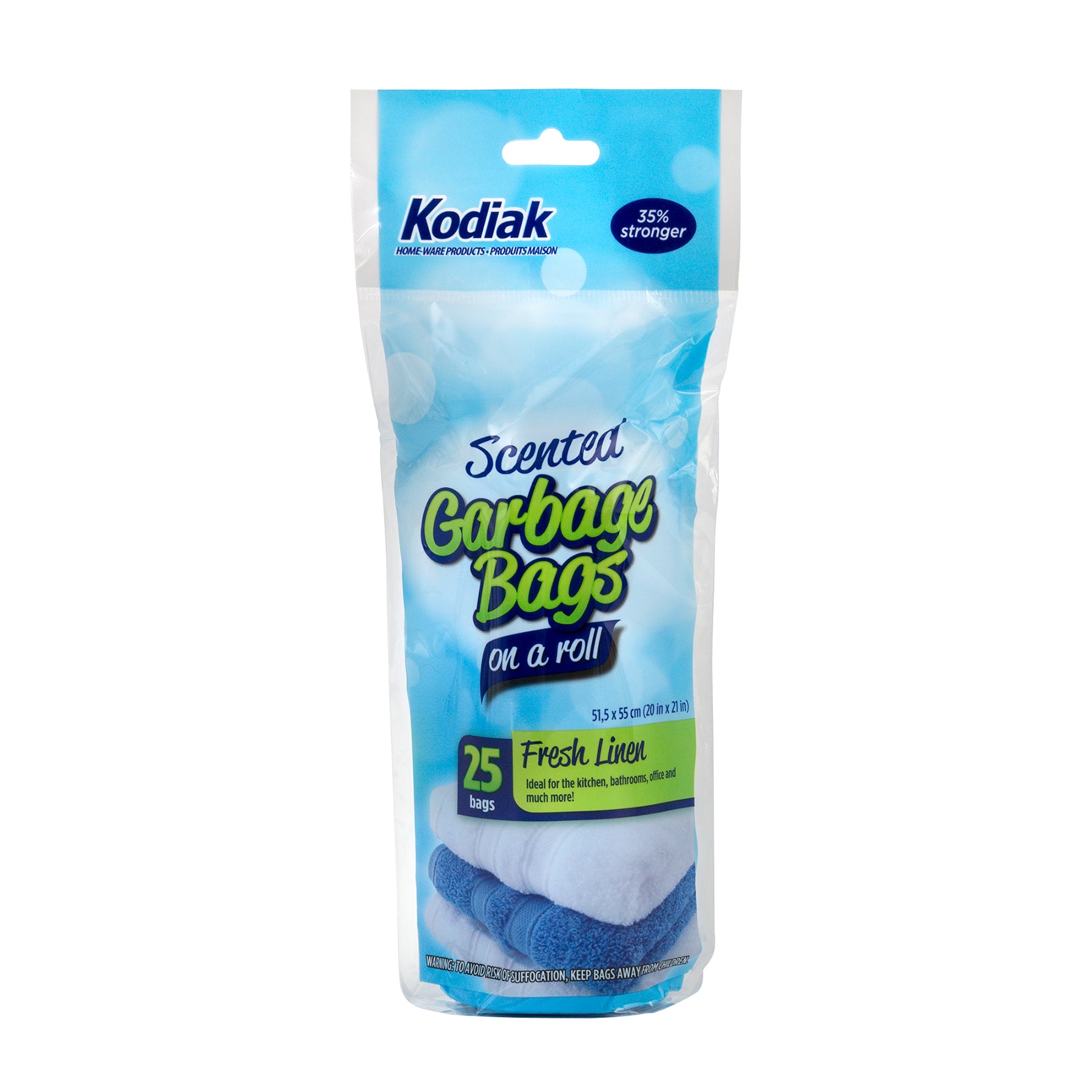 Kodiak 25 Scented Garbage Bags on a Roll 20x21in
