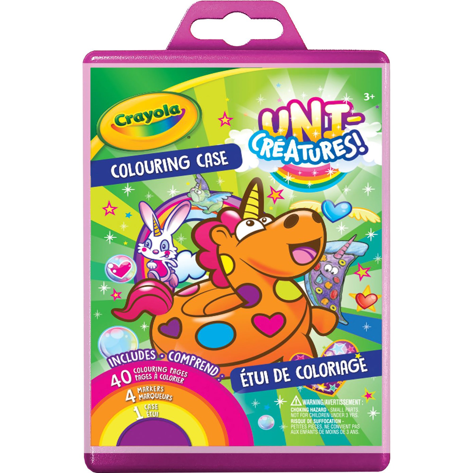 Crayola Coloring Case - 40 Pages - 4 Markers 4x5.5in