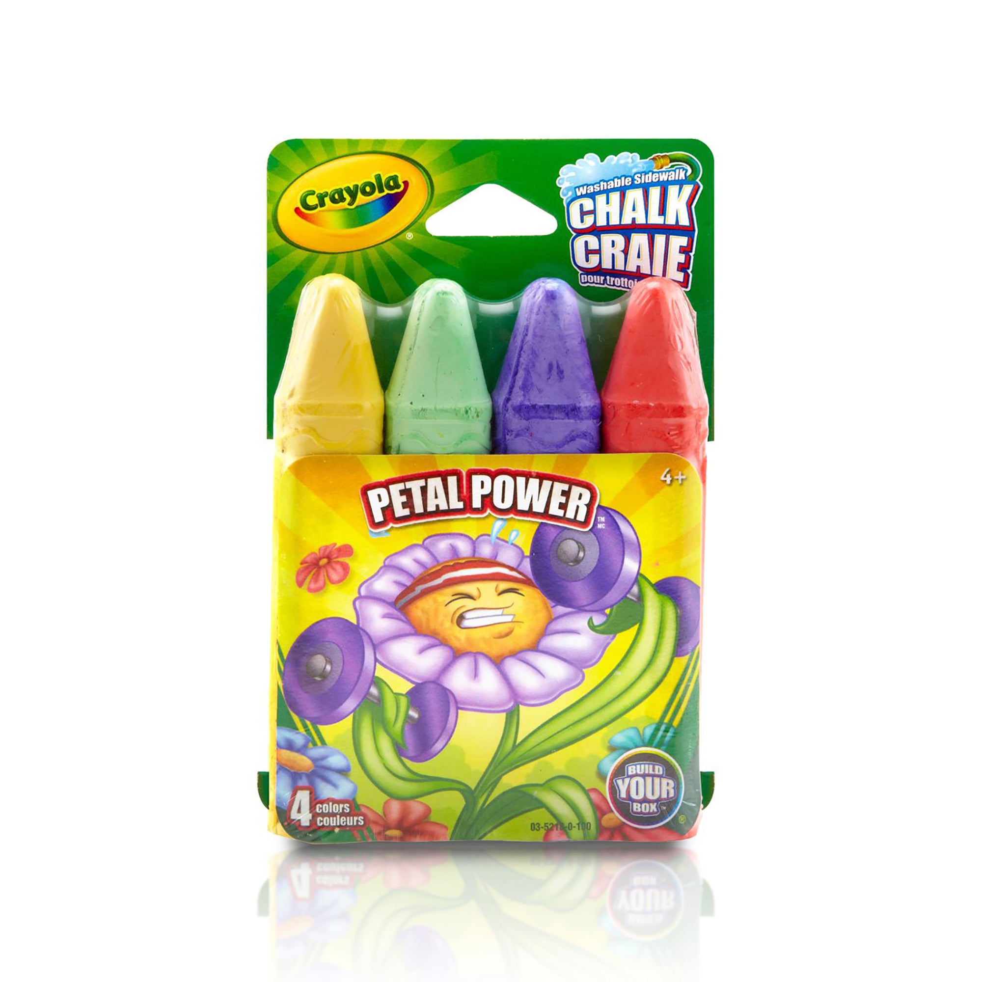 Crayola 4 Craies de Trottoir Non Toxique - Lavable 4po