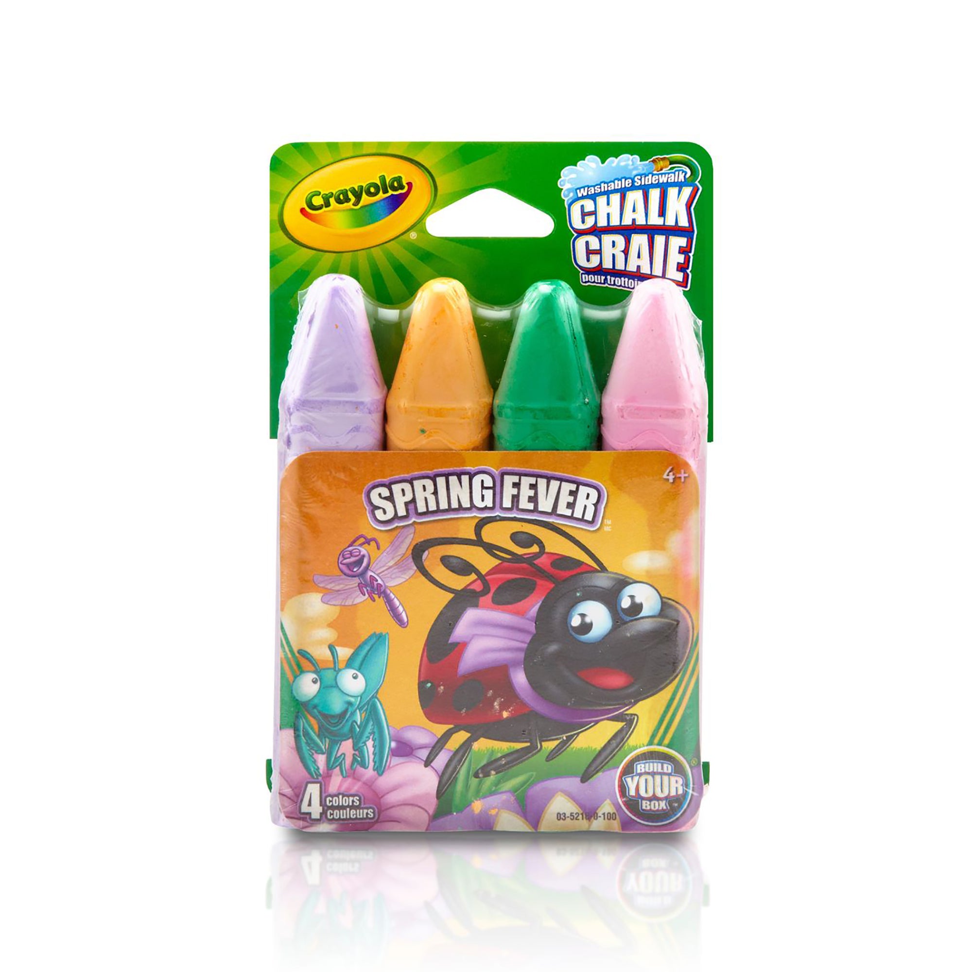 Crayola 4 Craies de Trottoir Non Toxique - Lavable 4po