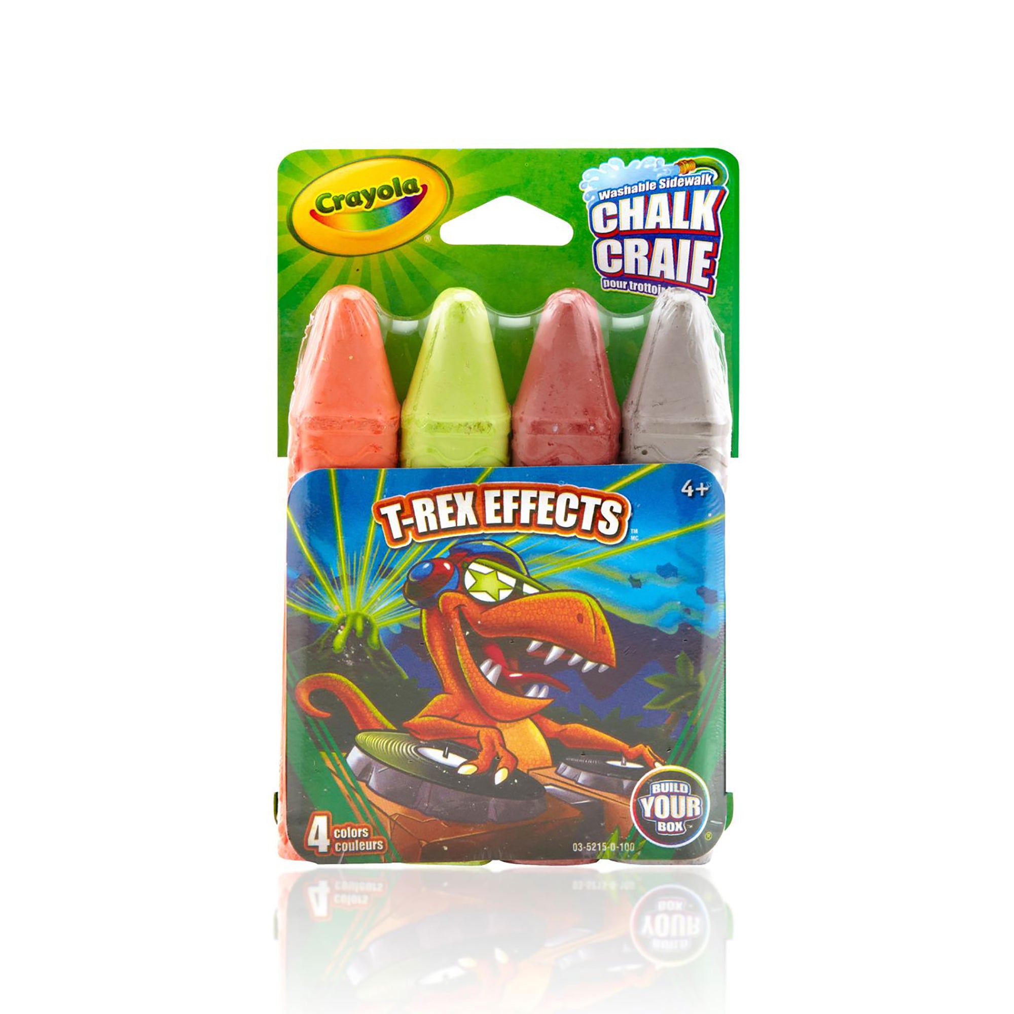 Crayola 4 Craies de Trottoir Non Toxique - Lavable 4po