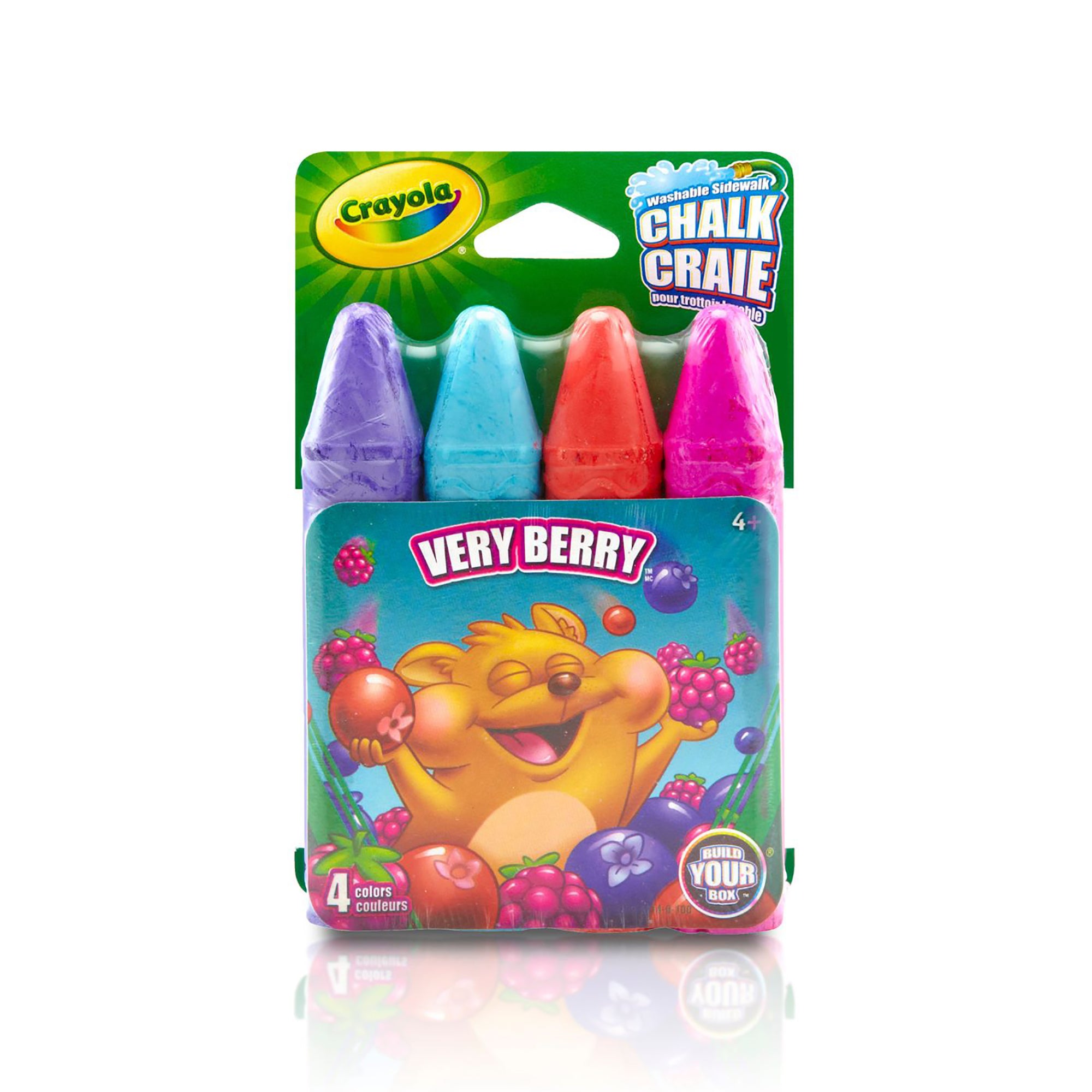 Crayola 4 Sidewalk Chalks - Non-toxic - Washable 4in