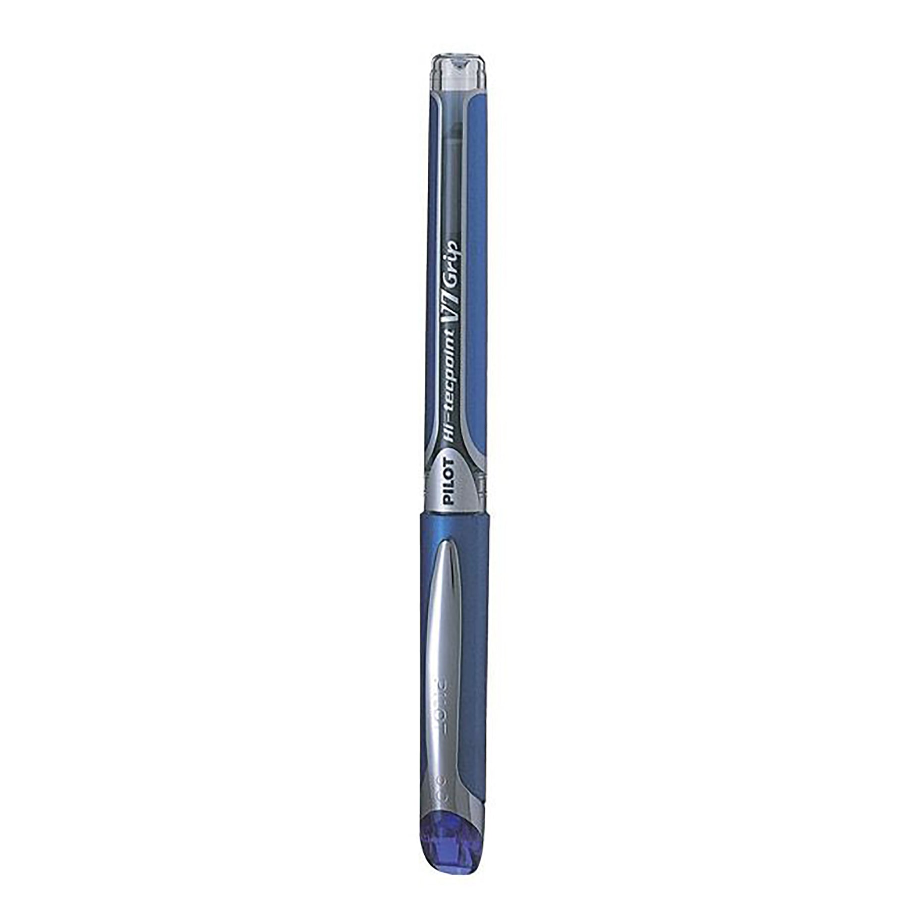 Pilot Hi-Tecpoint Grip Pen with Cap - Blue Ink 0.7mm